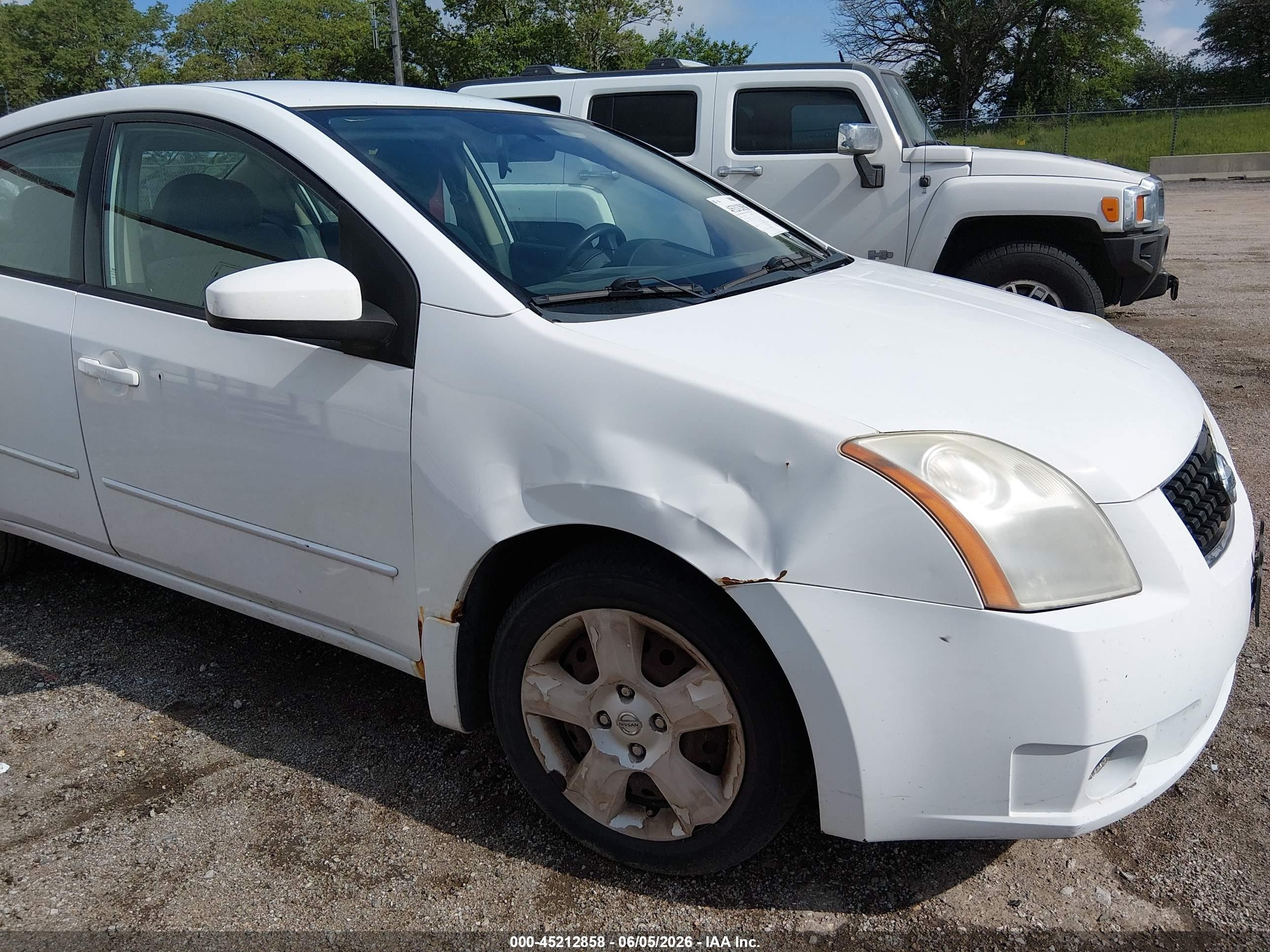 2008 Nissan Sentra 2.0s White vin: 3N1AB61E98L618835