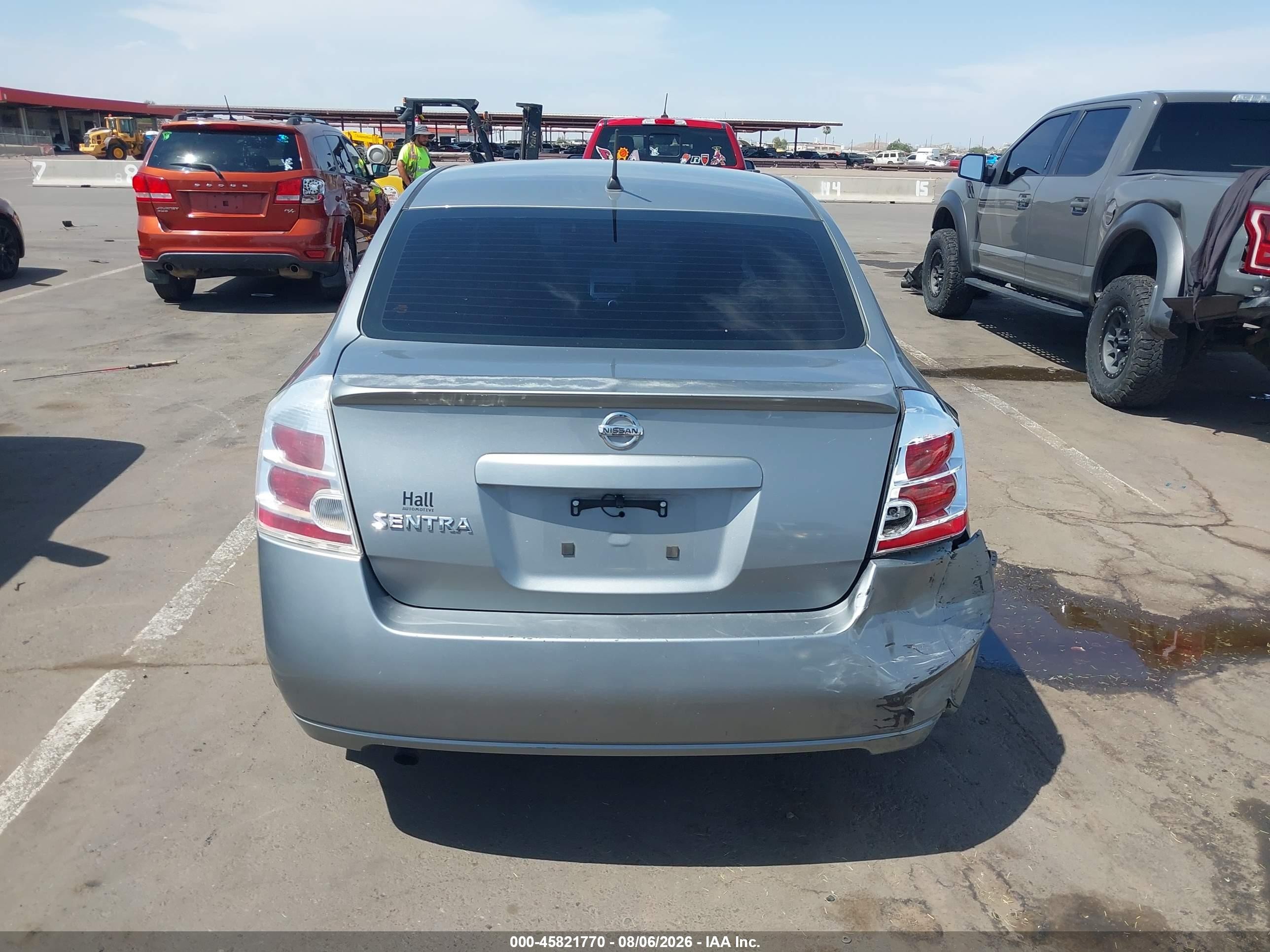 2008 Nissan Sentra 2.0 S Gray vin: 3N1AB61E98L627373