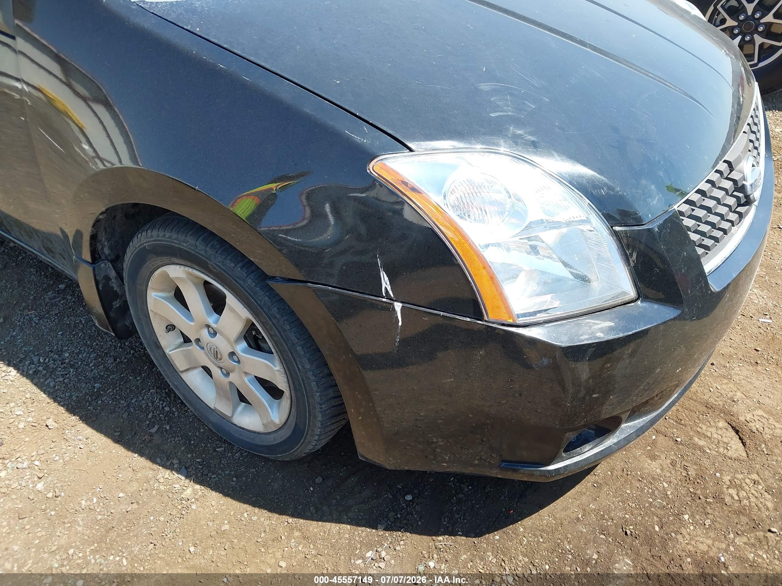 2008 Nissan Sentra 2.0 S Черный vin: 3N1AB61E98L665105