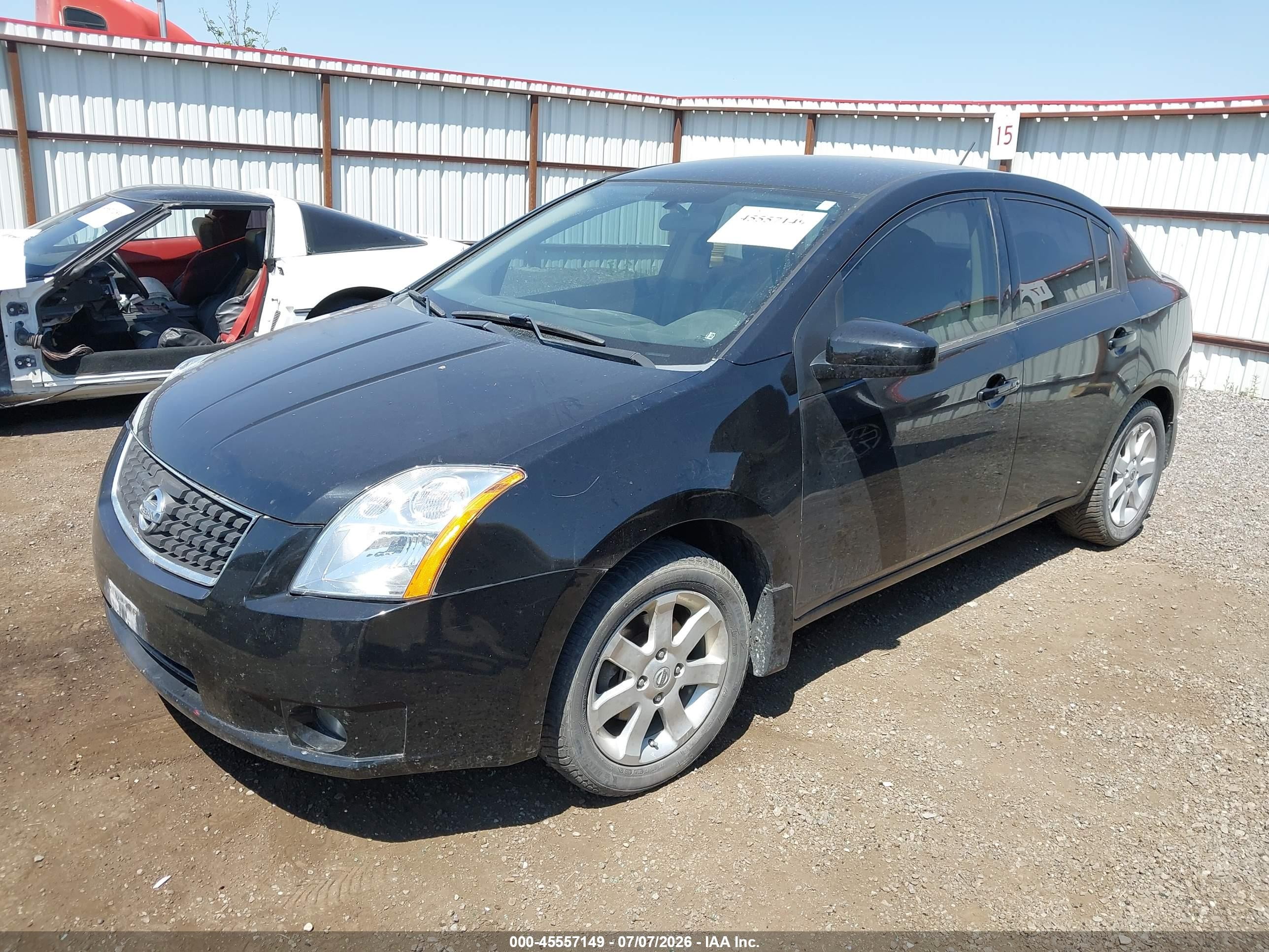 2008 Nissan Sentra 2.0 S Черный vin: 3N1AB61E98L665105