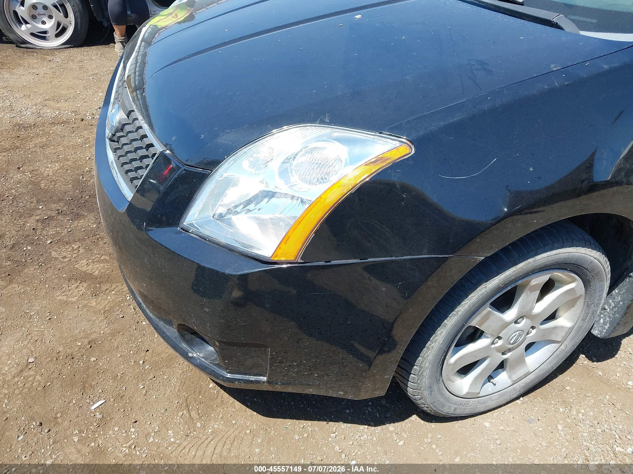 2008 Nissan Sentra 2.0 S Черный vin: 3N1AB61E98L665105