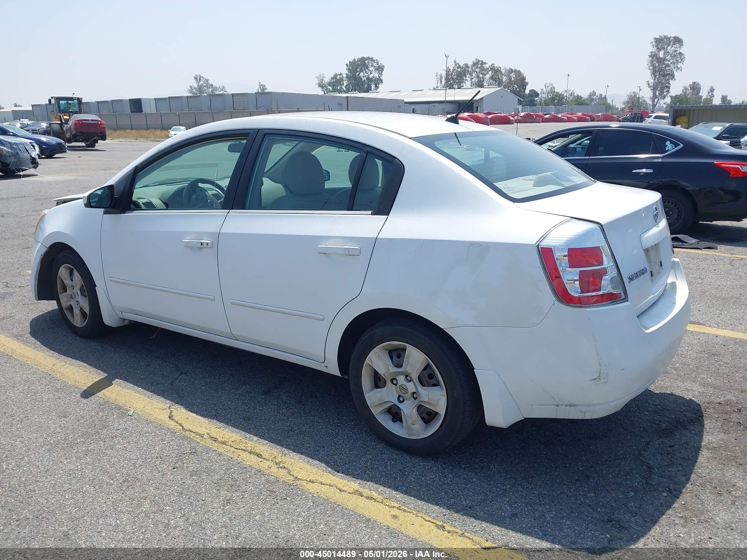 2008 Nissan Sentra 2.0s White vin: 3N1AB61E98L671163