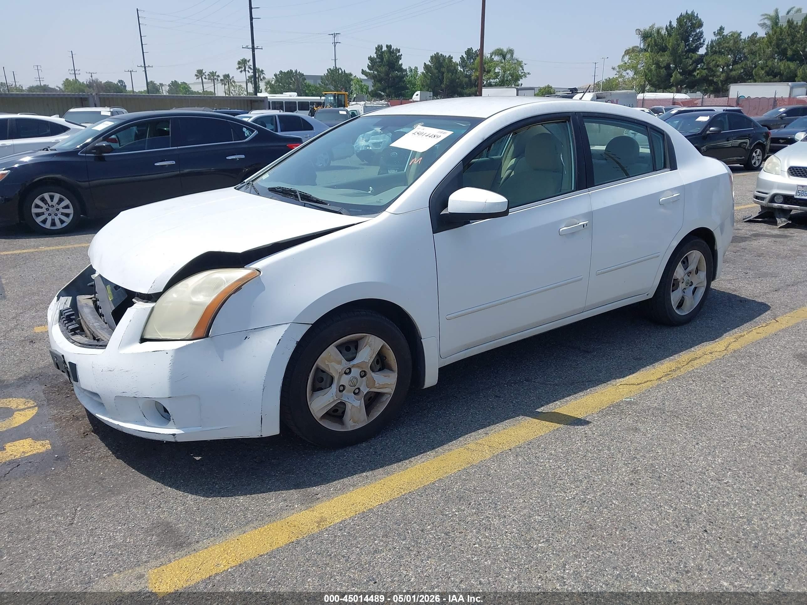 2008 Nissan Sentra 2.0s White vin: 3N1AB61E98L671163