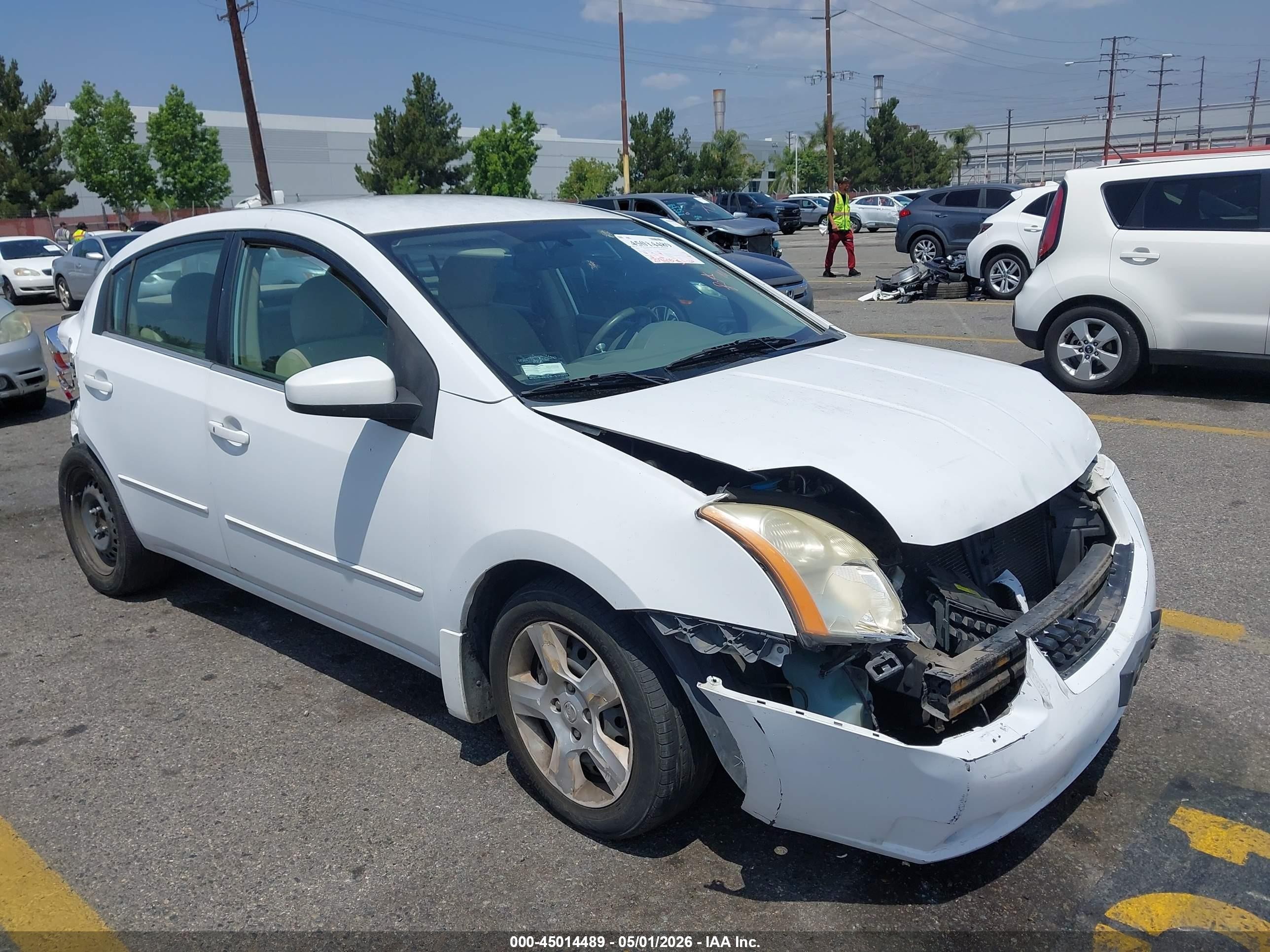 2008 Nissan Sentra 2.0s White vin: 3N1AB61E98L671163
