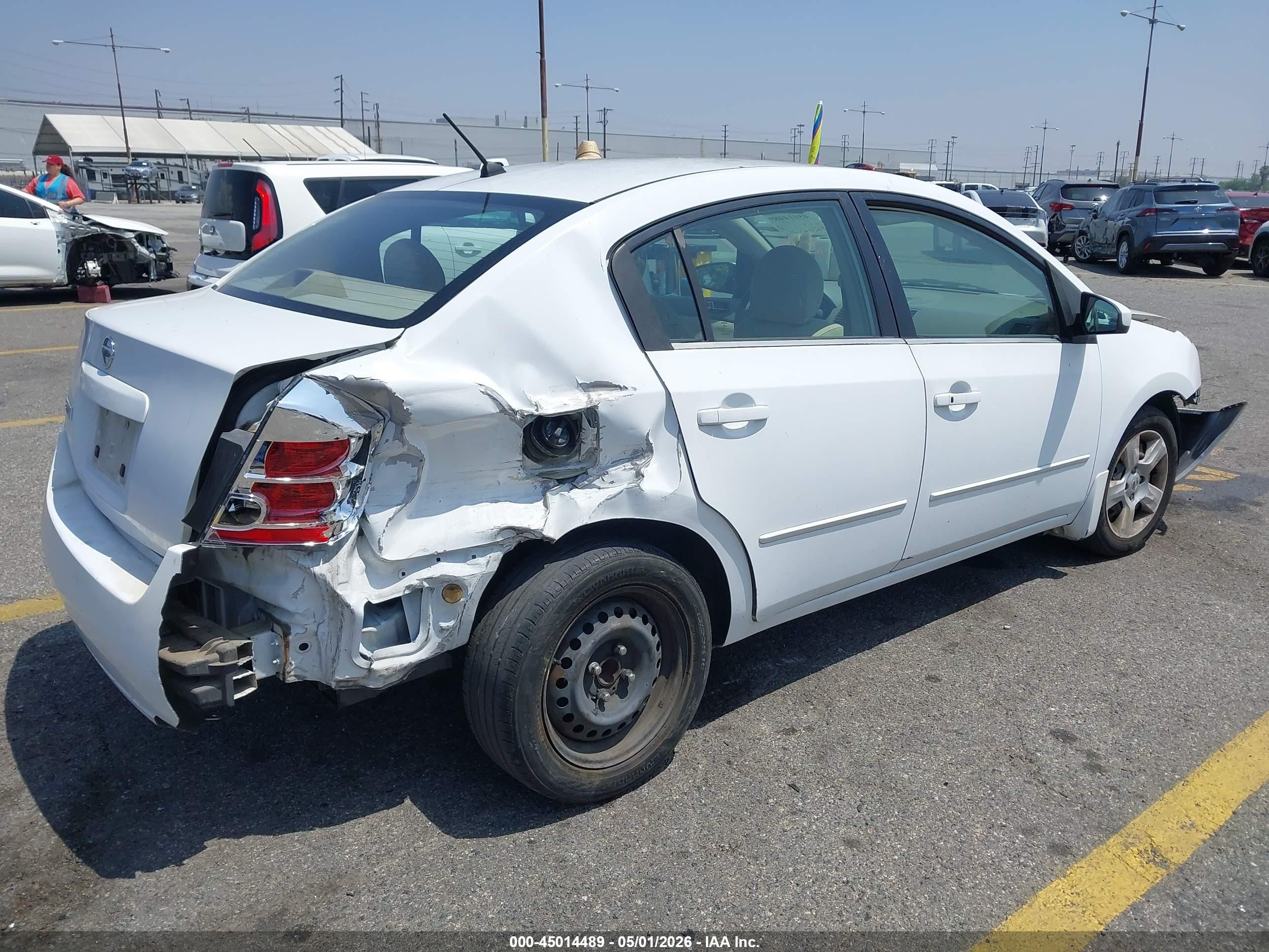 2008 Nissan Sentra 2.0s White vin: 3N1AB61E98L671163