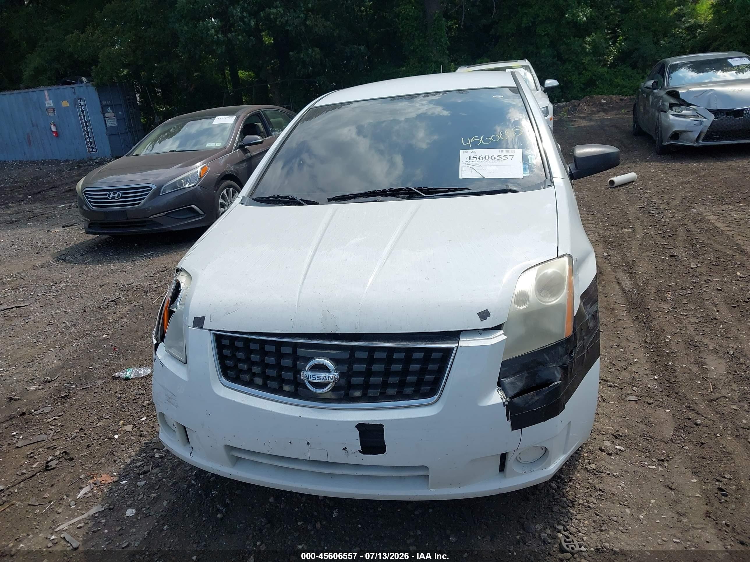 2008 Nissan Sentra 2.0 White vin: 3N1AB61E98L671924