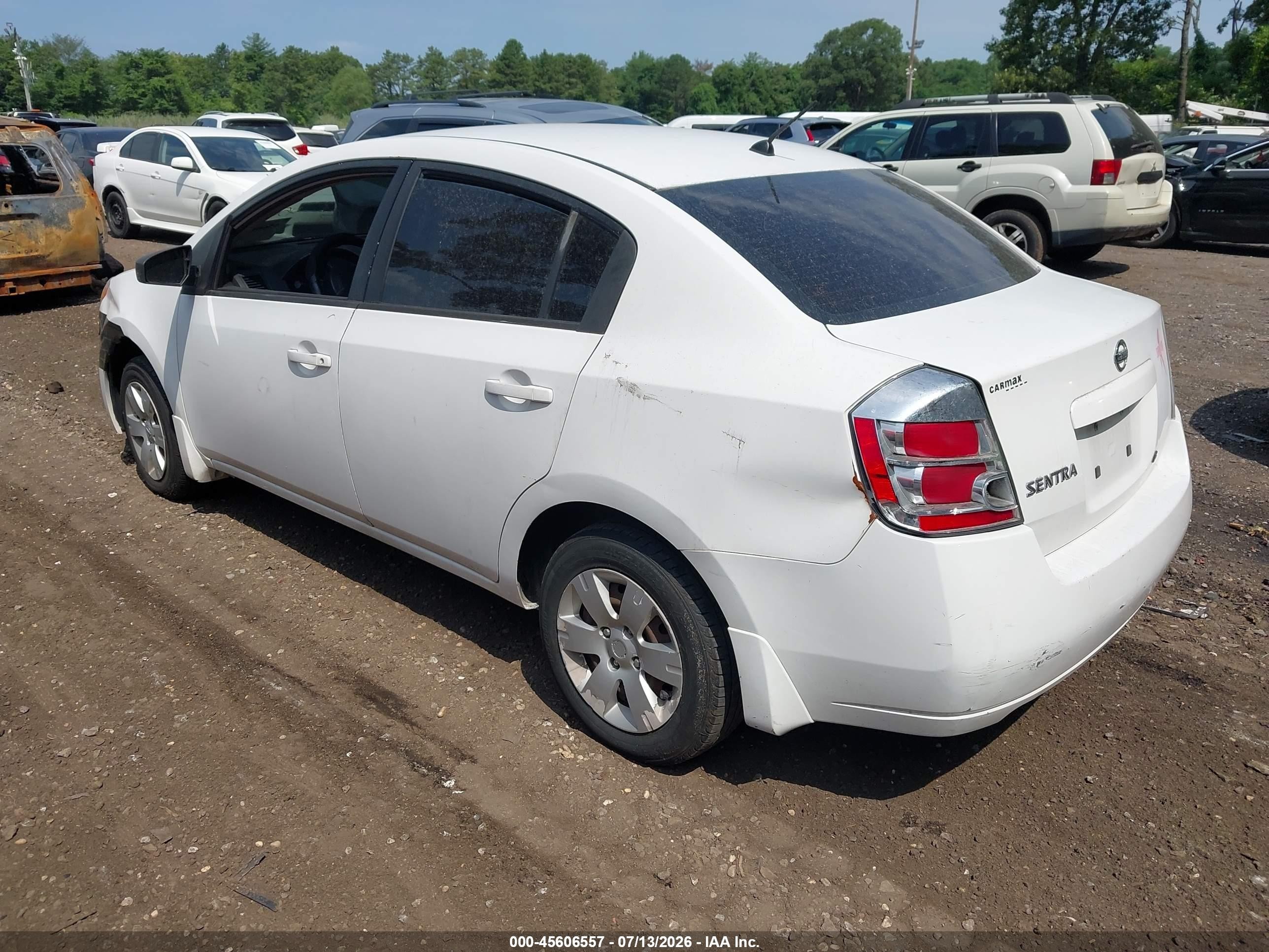 2008 Nissan Sentra 2.0 White vin: 3N1AB61E98L671924