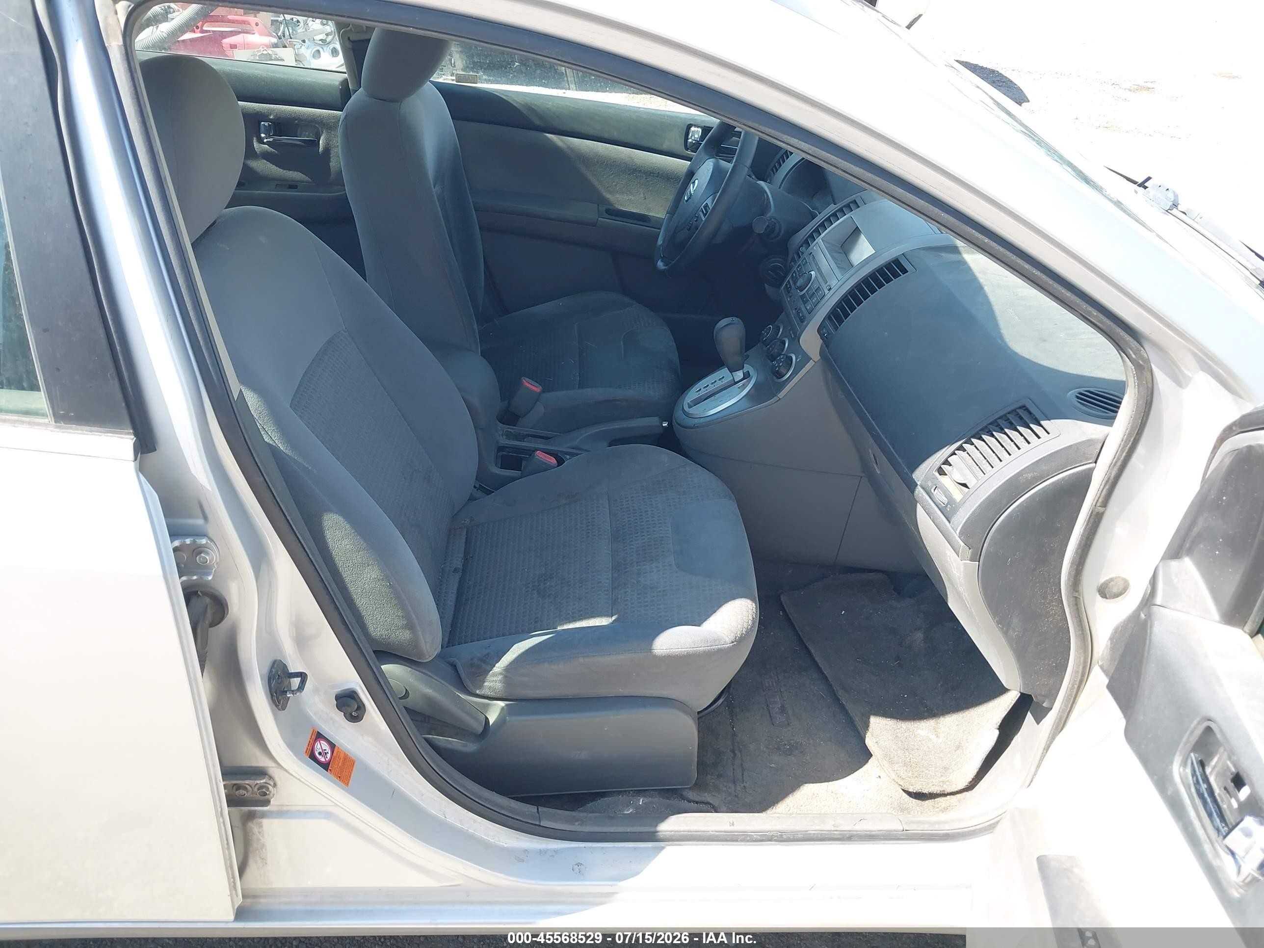 2008 Nissan Sentra 2.0 S Silver vin: 3N1AB61E98L696855