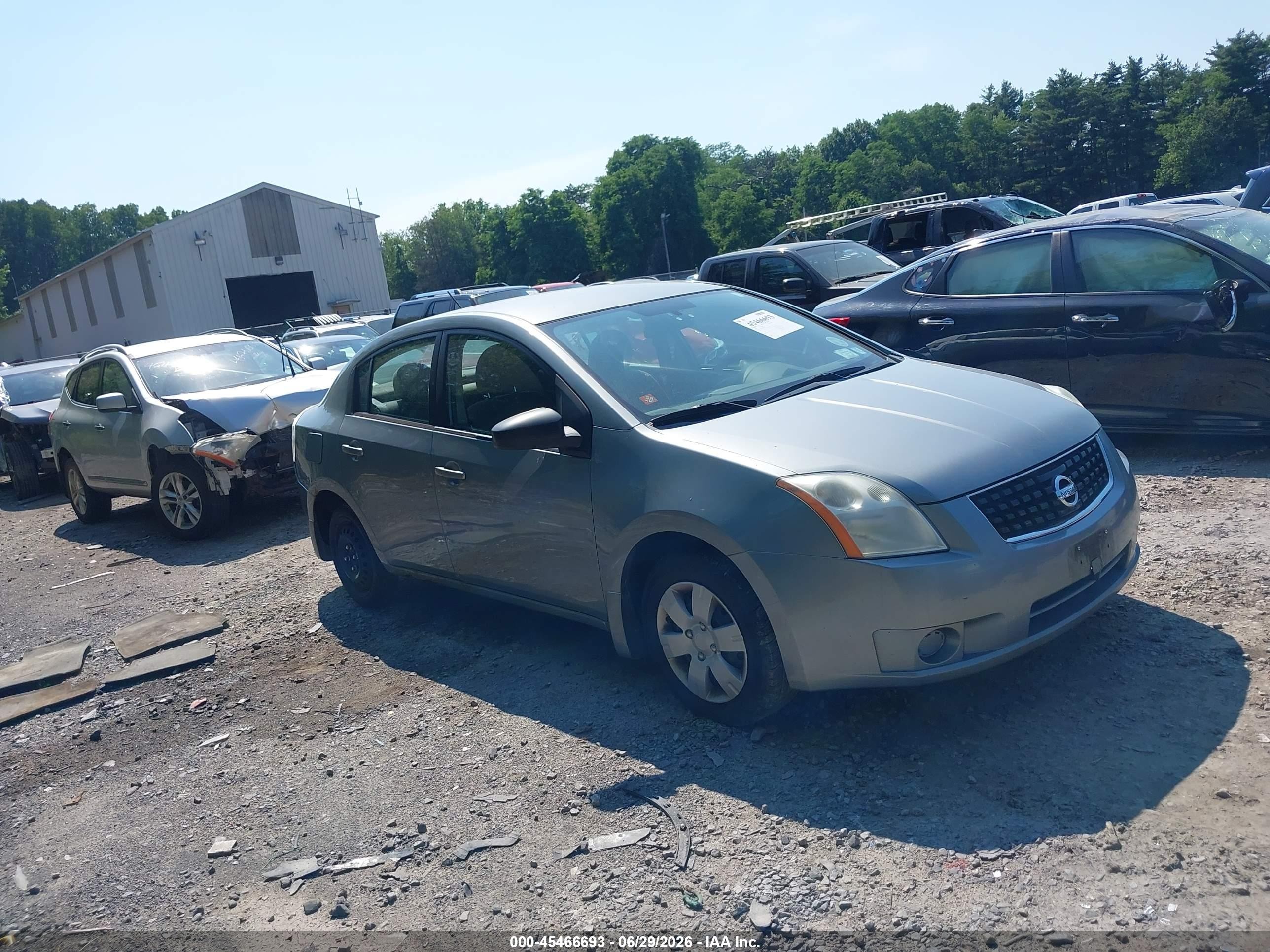 2008 Nissan Sentra 2.0 Gray vin: 3N1AB61E98L736898