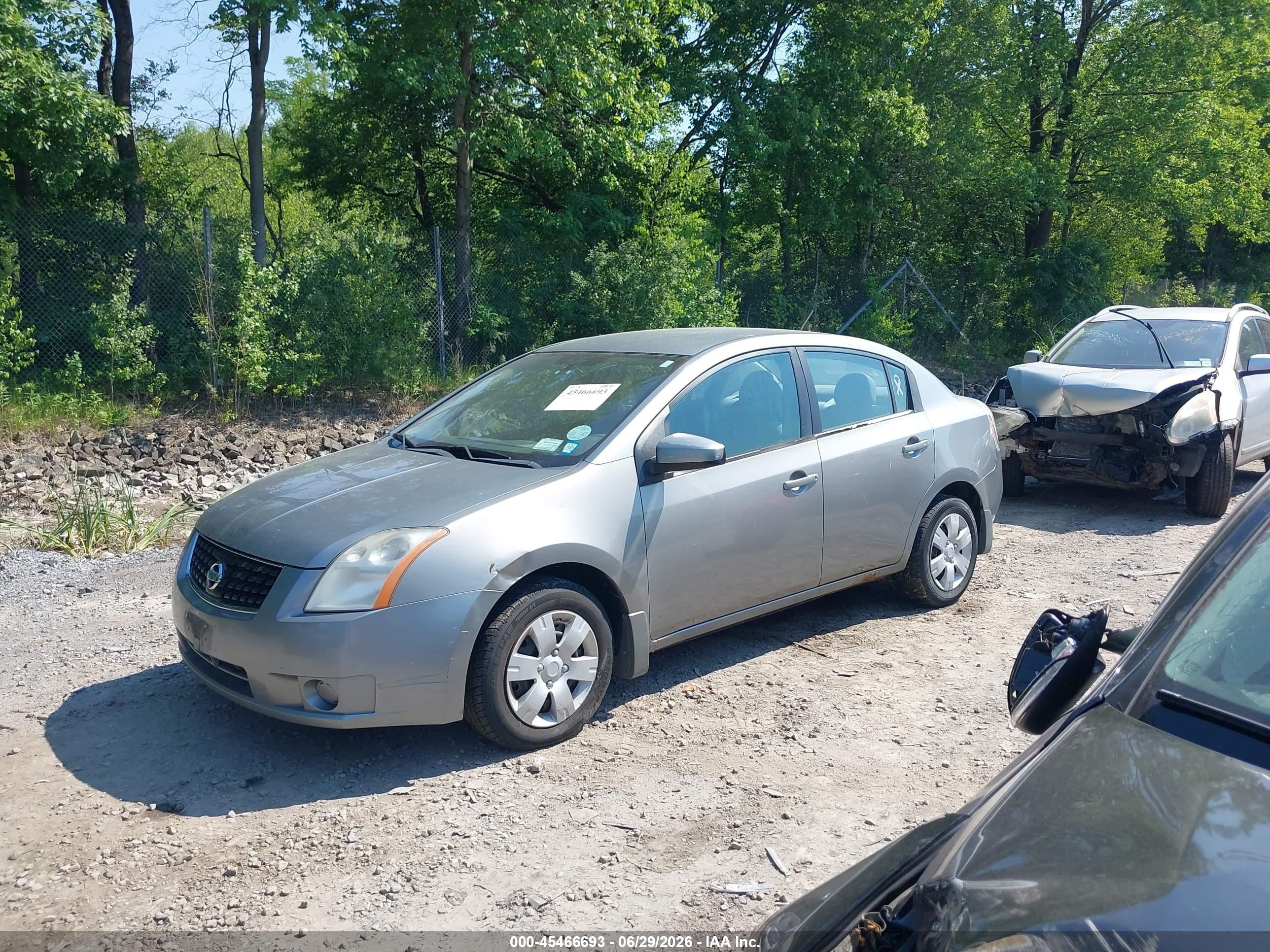 2008 Nissan Sentra 2.0 Gray vin: 3N1AB61E98L736898