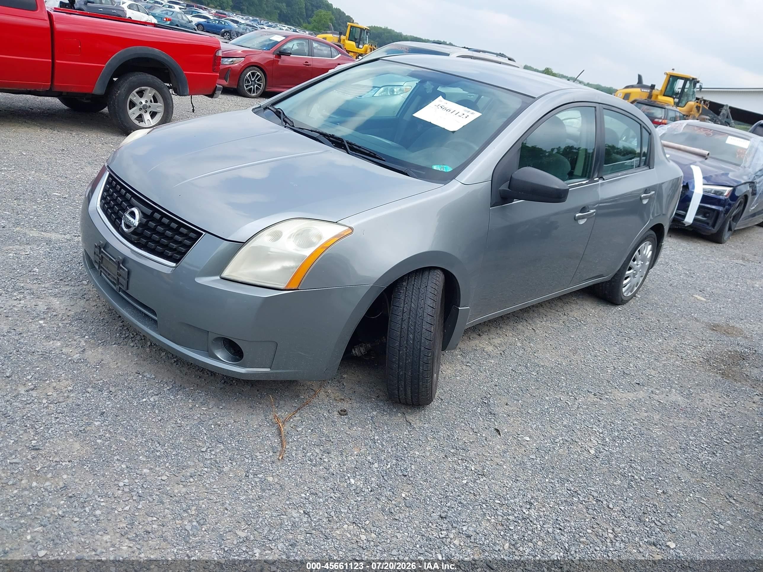 2008 Nissan Sentra 2.0 S Gray vin: 3N1AB61E98L760991