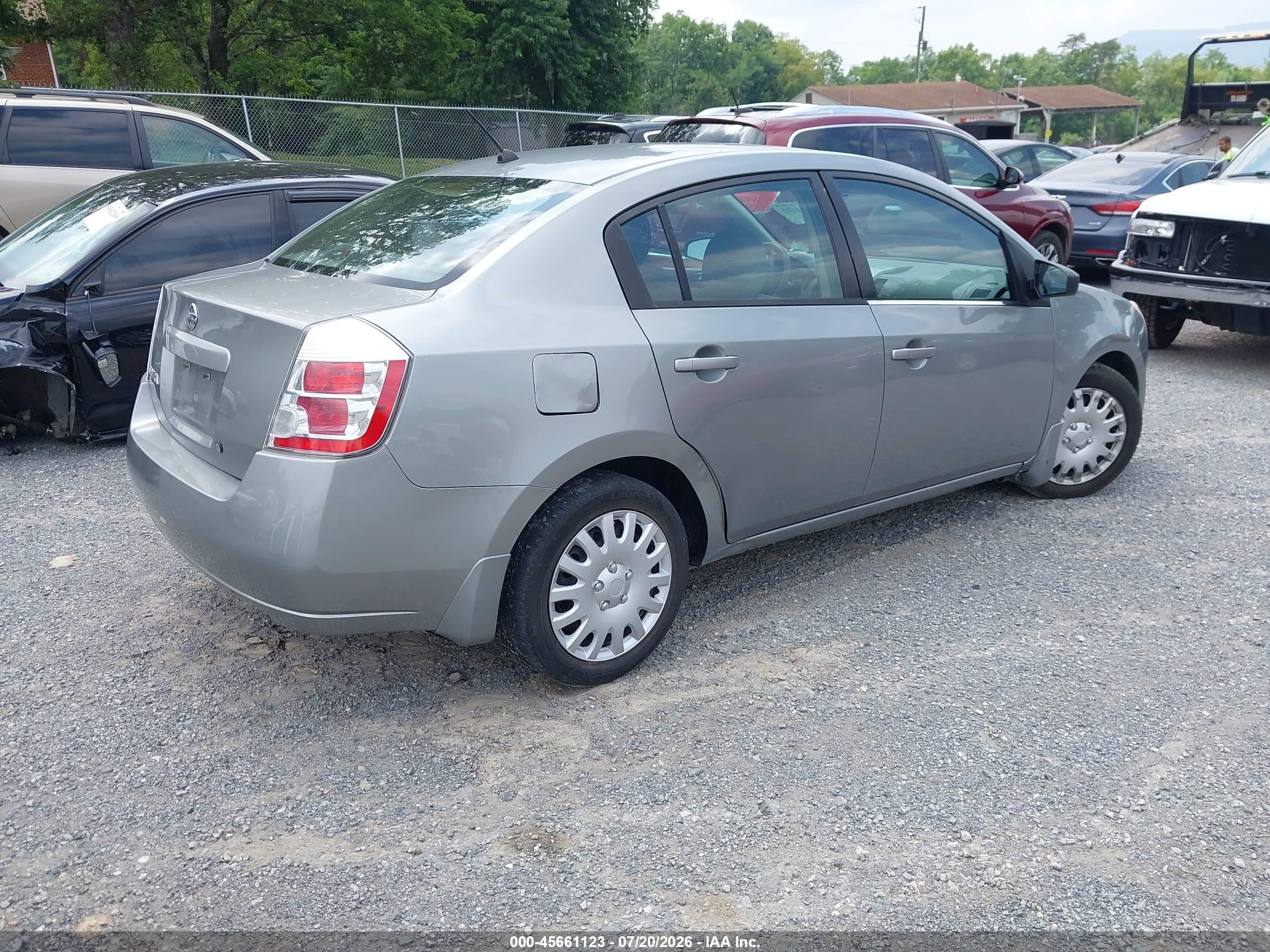 2008 Nissan Sentra 2.0 S Gray vin: 3N1AB61E98L760991