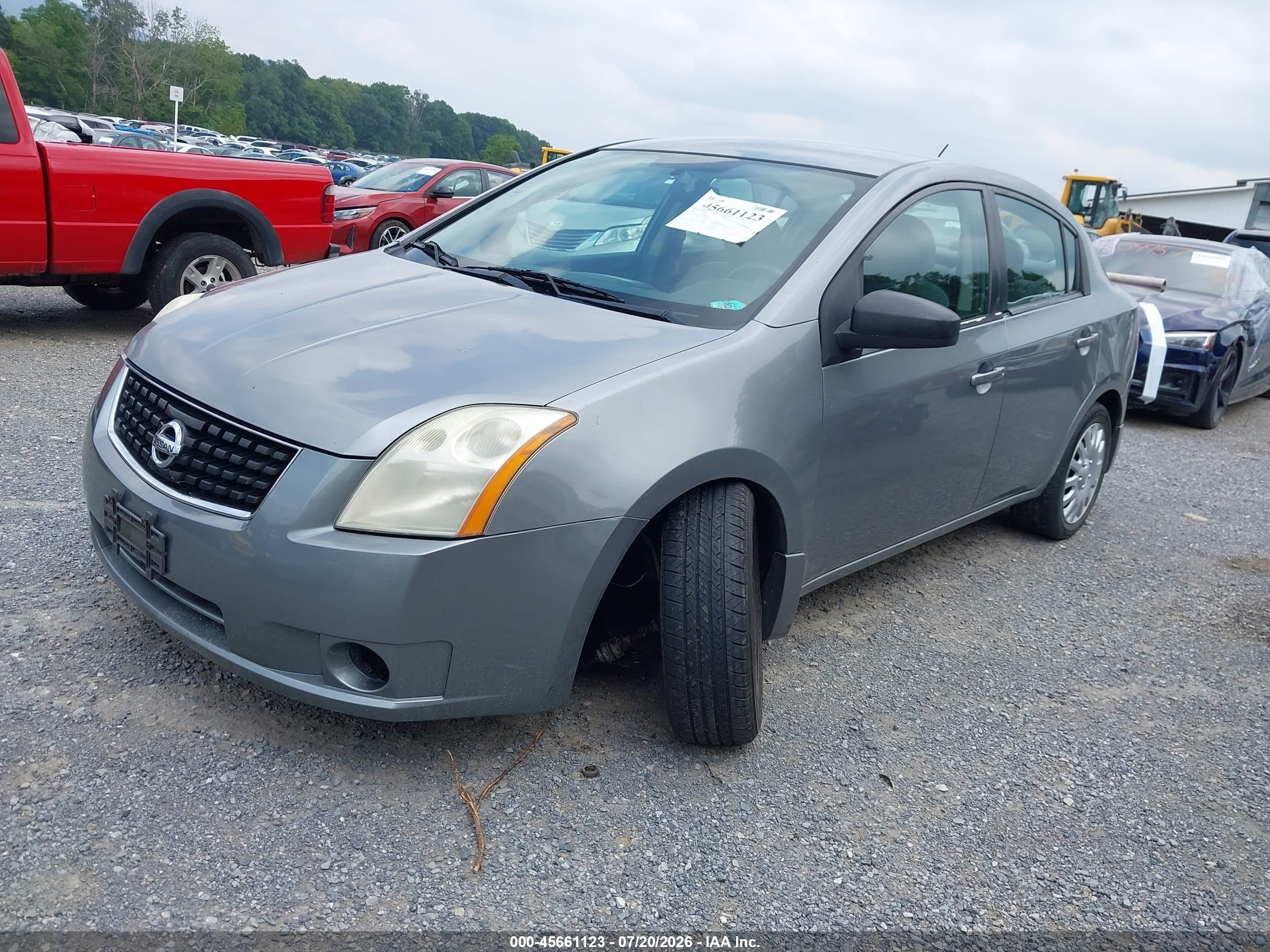 2008 Nissan Sentra 2.0 S Gray vin: 3N1AB61E98L760991