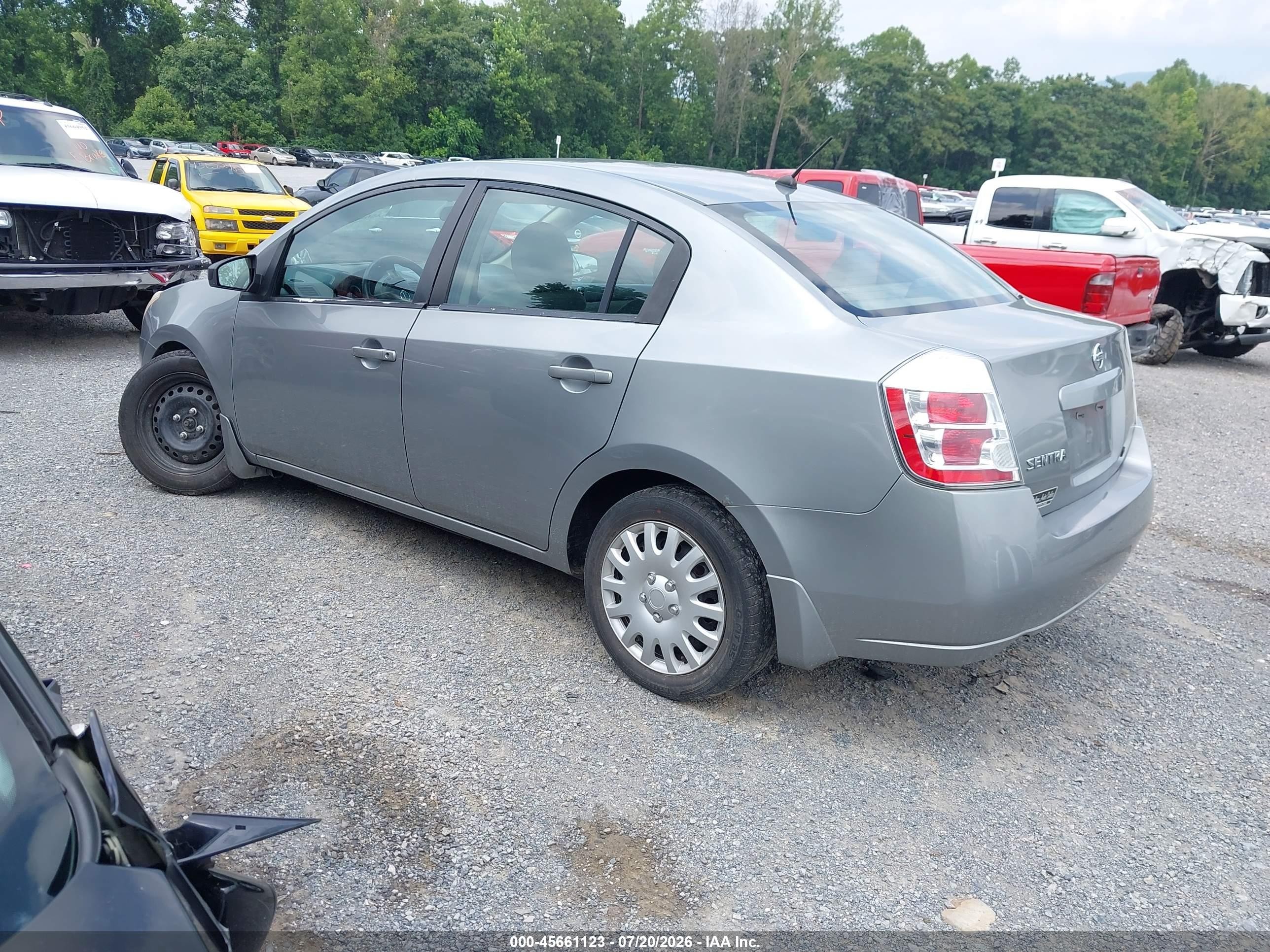 2008 Nissan Sentra 2.0 S Gray vin: 3N1AB61E98L760991