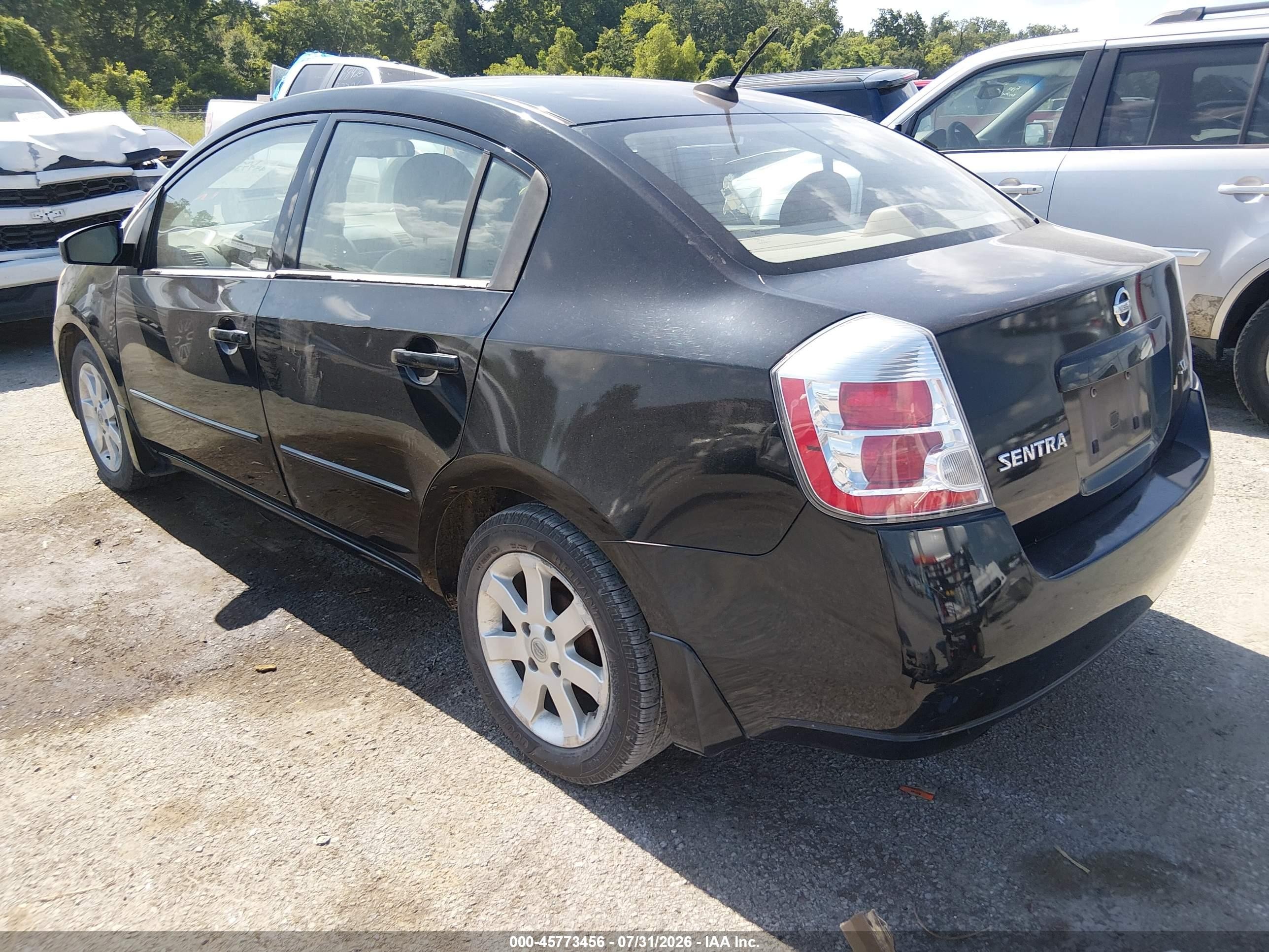 2008 Nissan Sentra 2.0 Sl Черный vin: 3N1AB61E98L762787