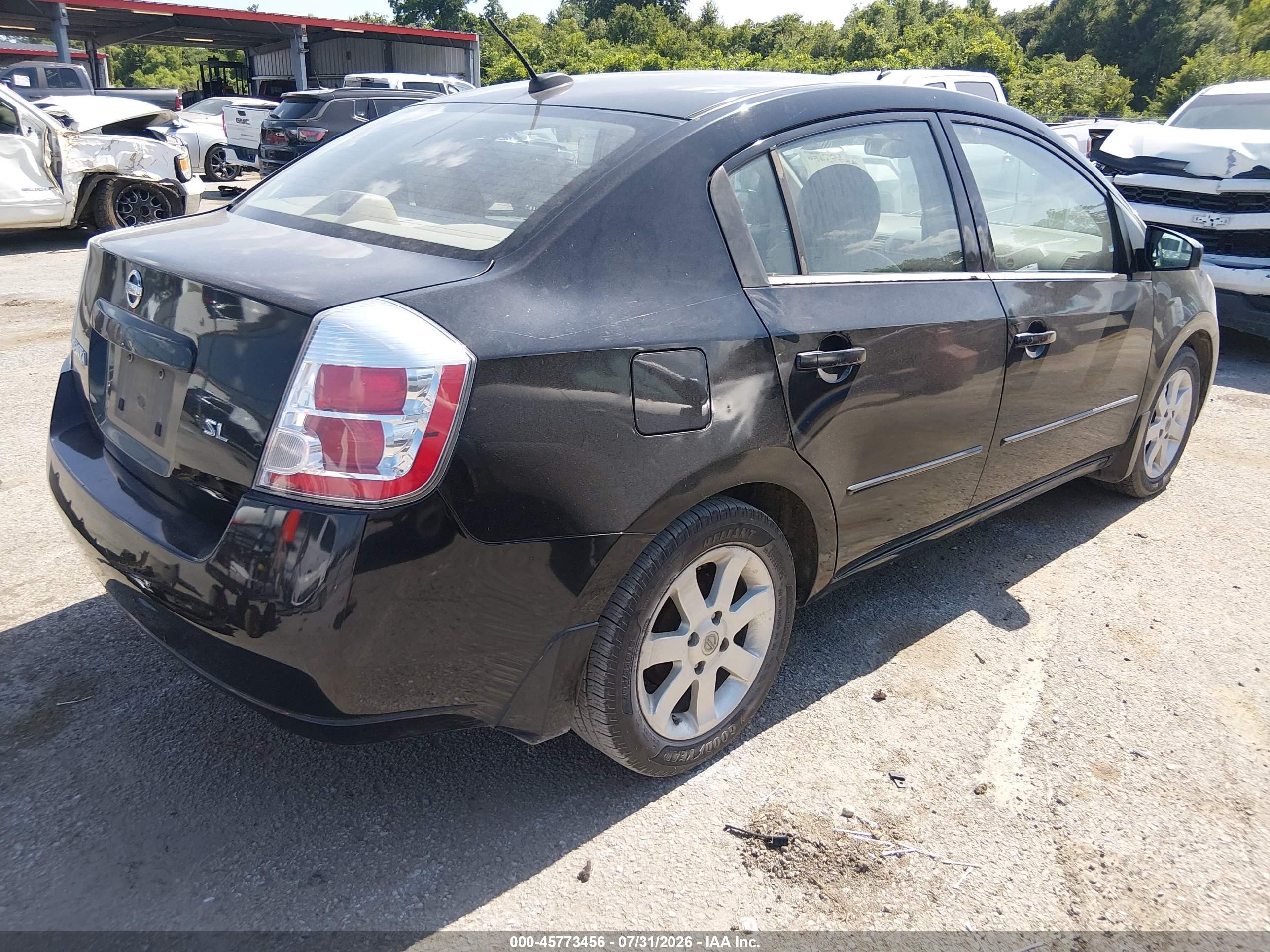 2008 Nissan Sentra 2.0 Sl Черный vin: 3N1AB61E98L762787
