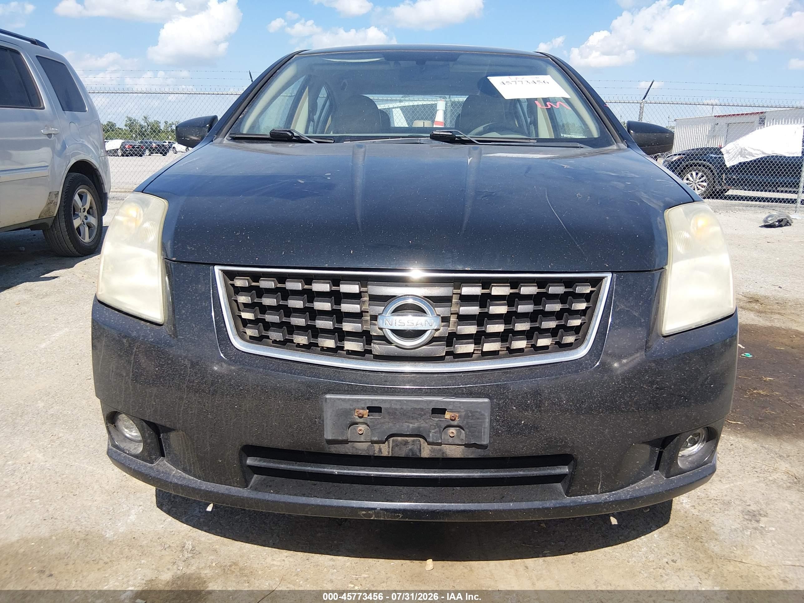 2008 Nissan Sentra 2.0 Sl Черный vin: 3N1AB61E98L762787