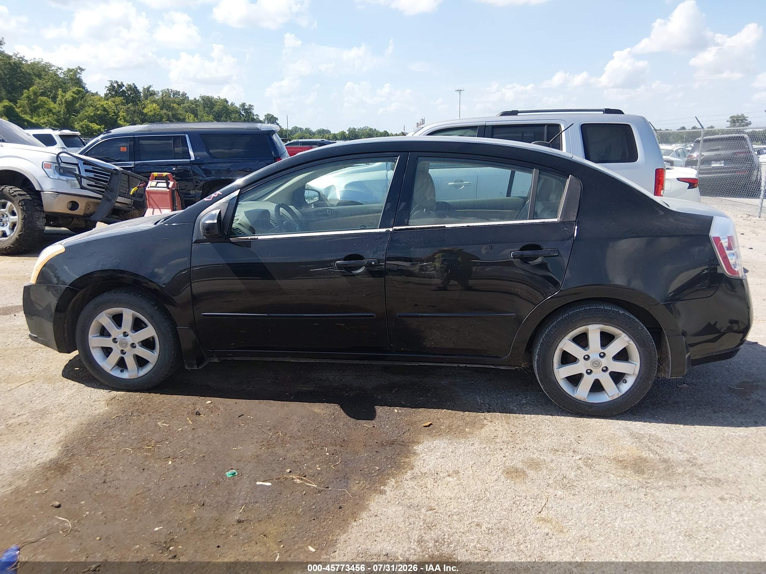 2008 Nissan Sentra 2.0 Sl Черный vin: 3N1AB61E98L762787