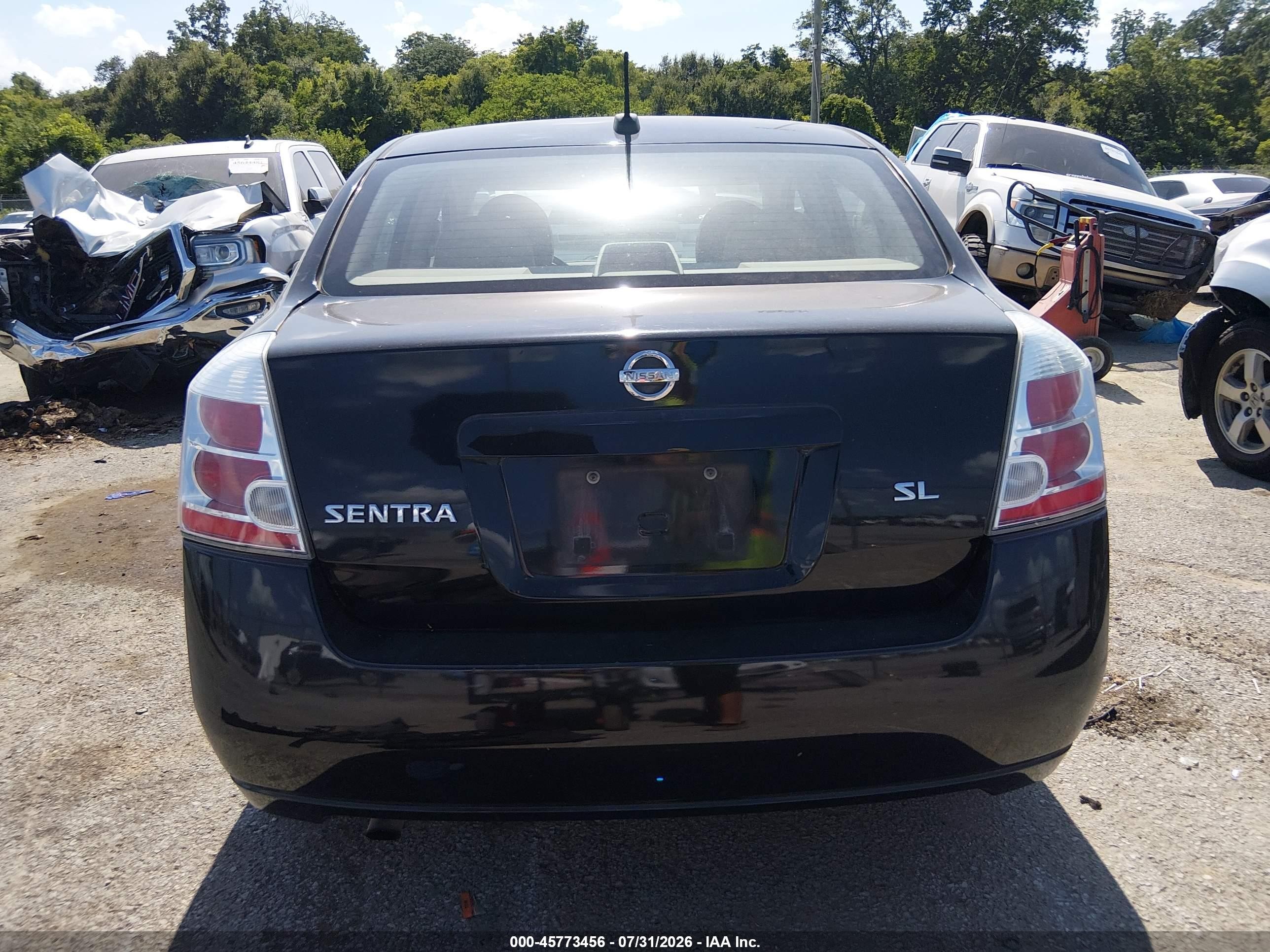 2008 Nissan Sentra 2.0 Sl Черный vin: 3N1AB61E98L762787