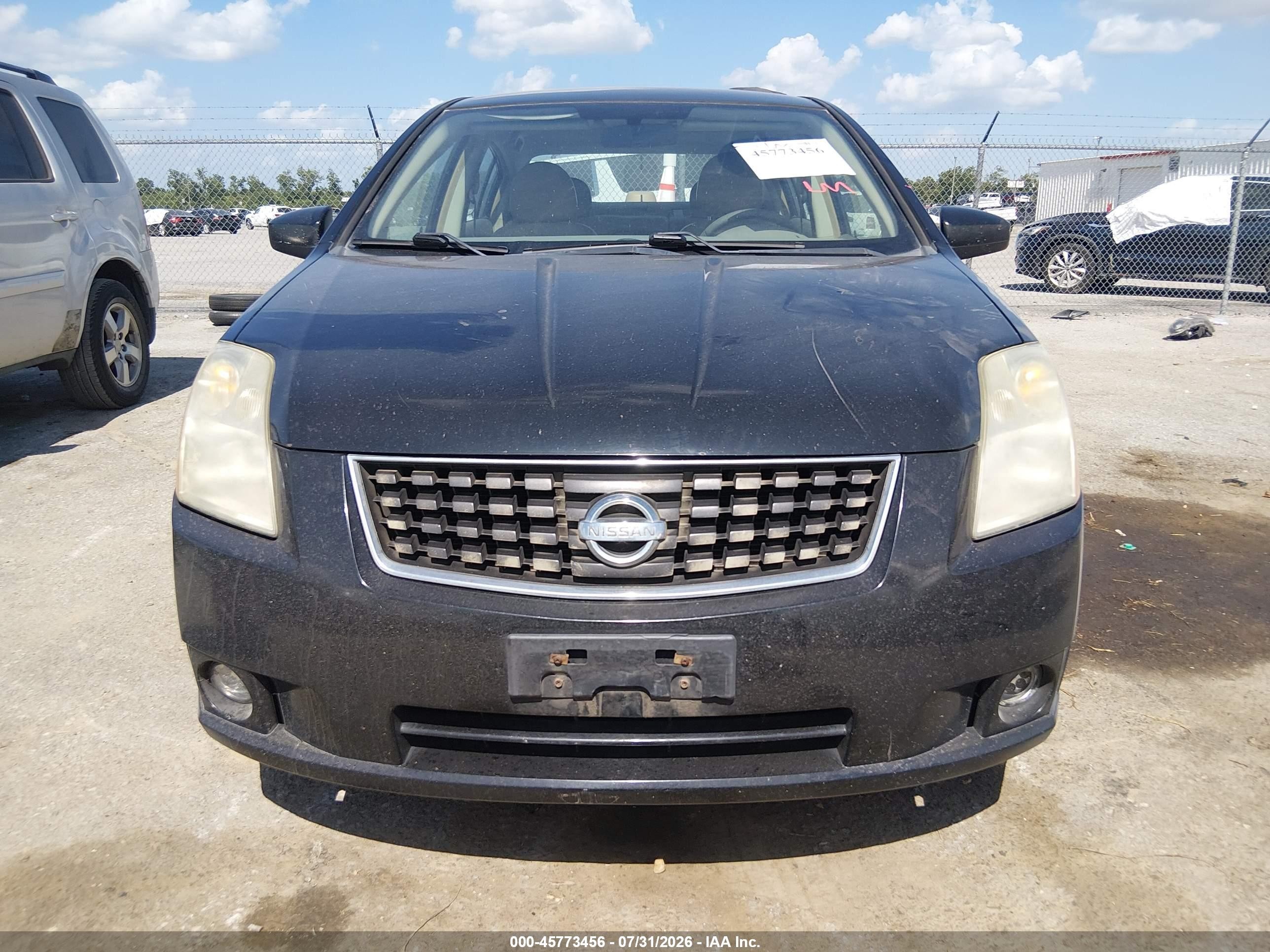 2008 Nissan Sentra 2.0 Sl Черный vin: 3N1AB61E98L762787