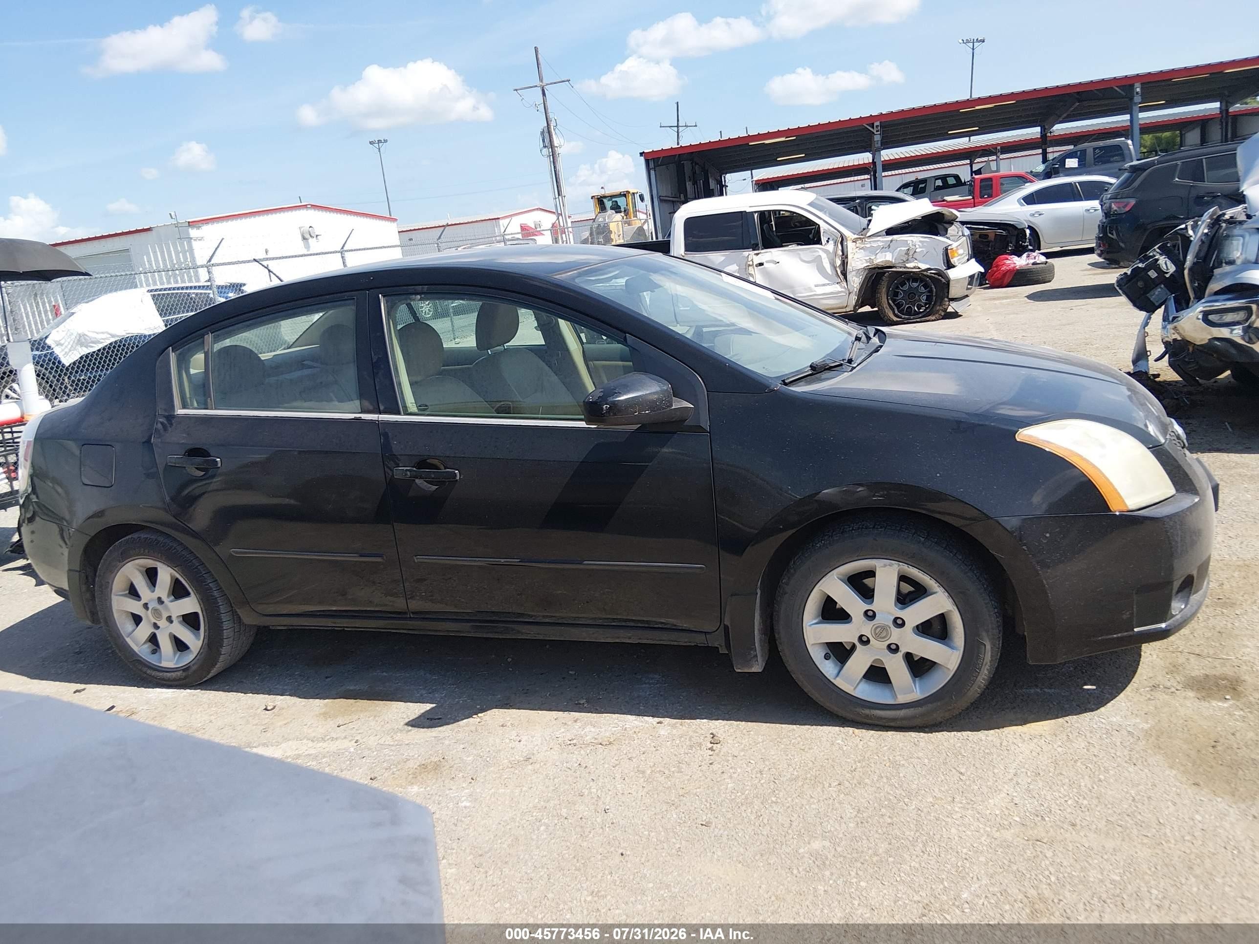 2008 Nissan Sentra 2.0 Sl Черный vin: 3N1AB61E98L762787