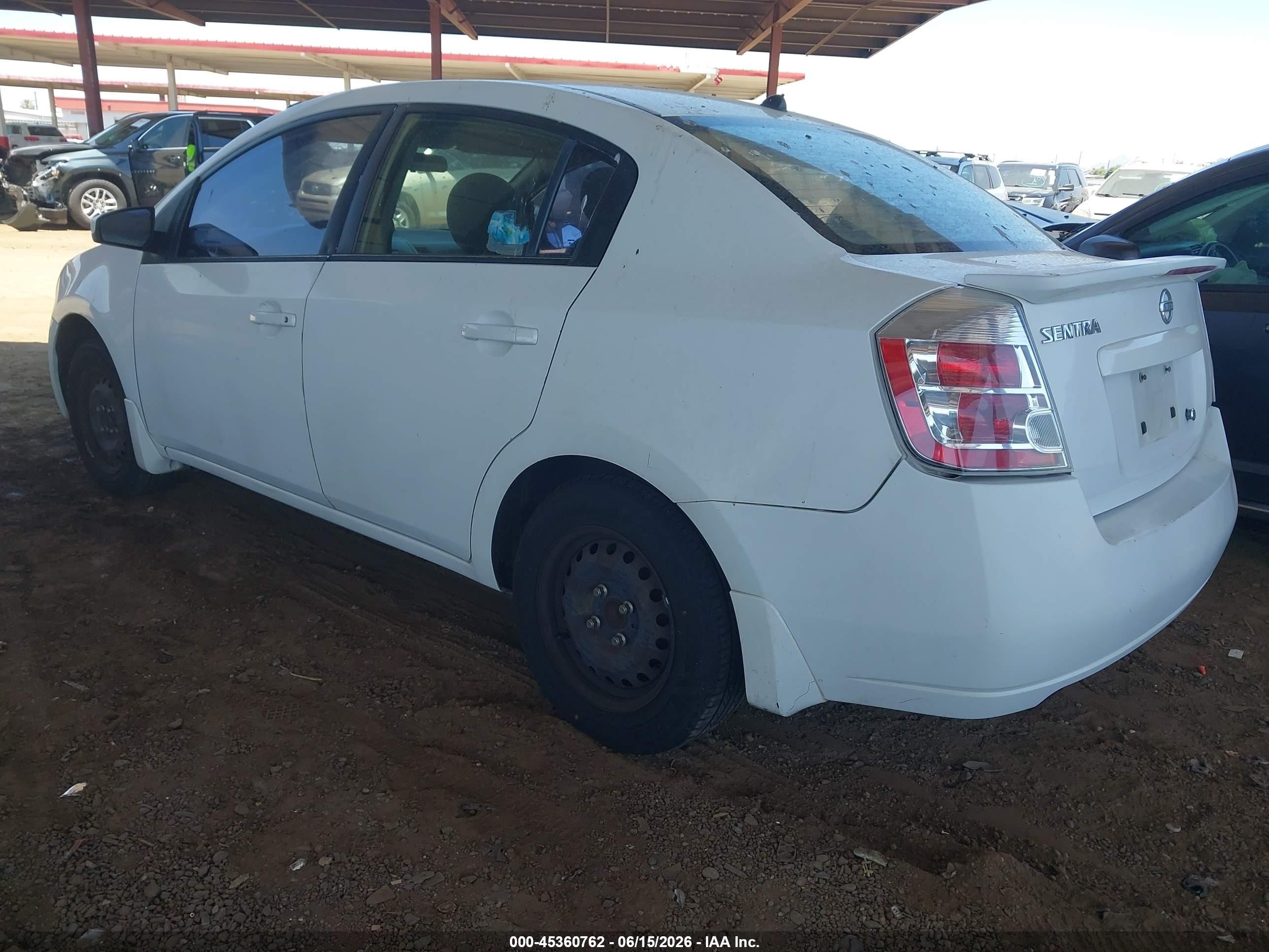 2009 Nissan Sentra 2.0 Белый vin: 3N1AB61E99L611613