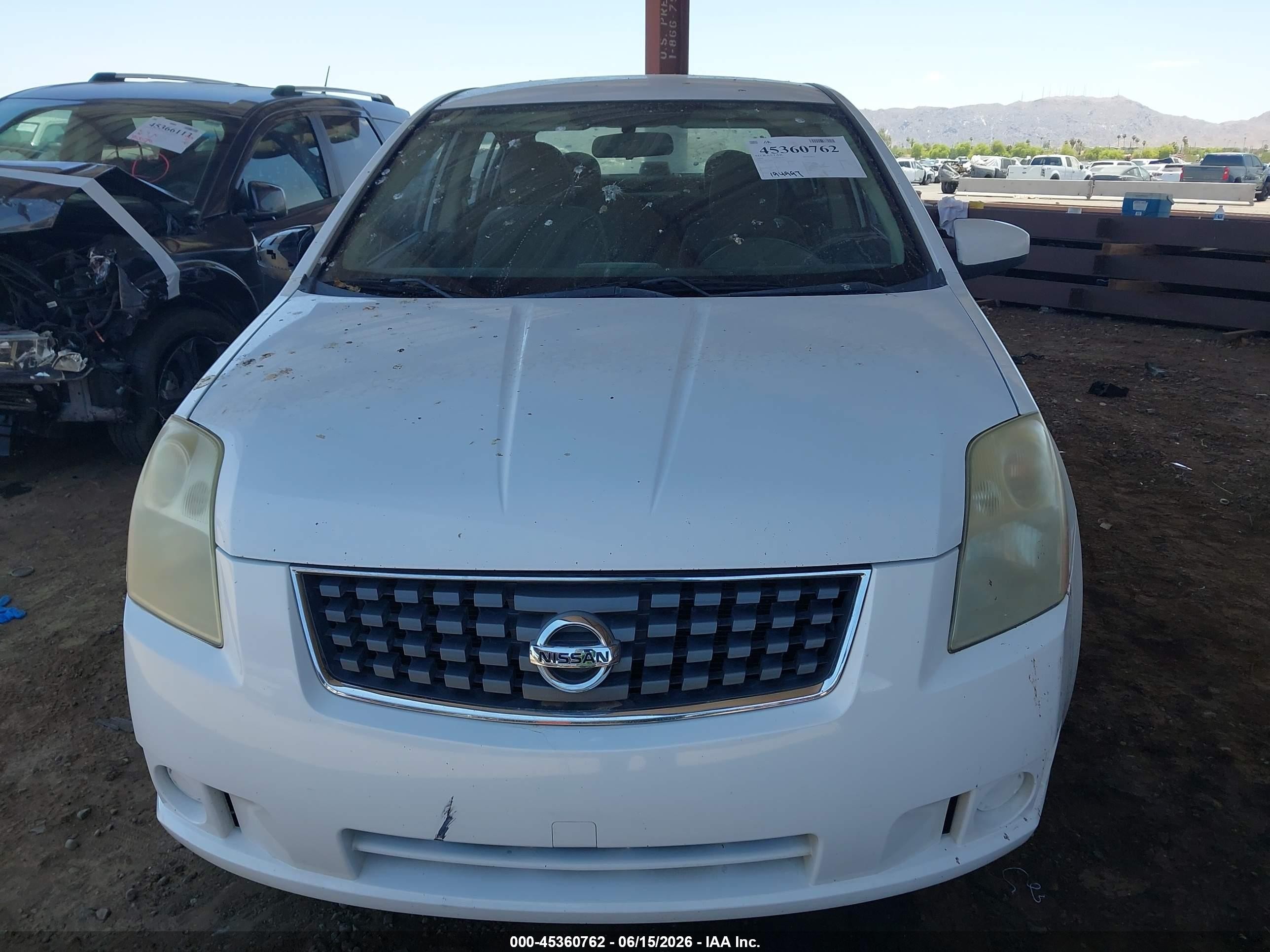 2009 Nissan Sentra 2.0 Белый vin: 3N1AB61E99L611613