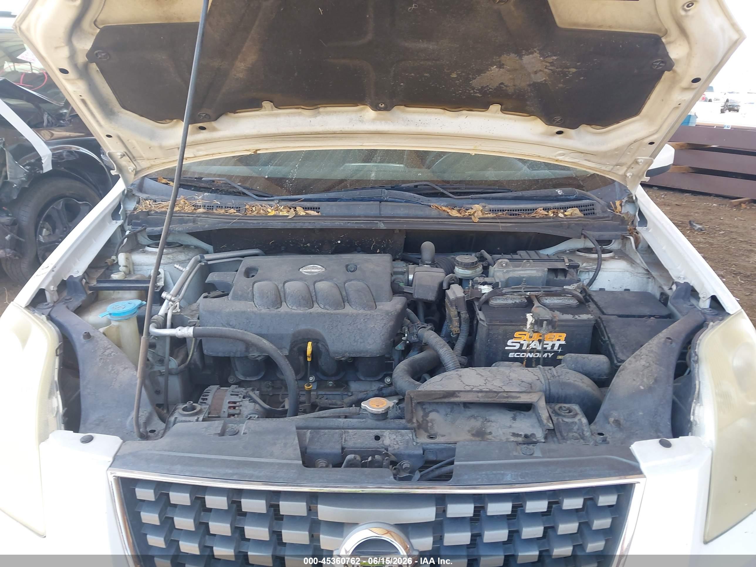 2009 Nissan Sentra 2.0 Белый vin: 3N1AB61E99L611613