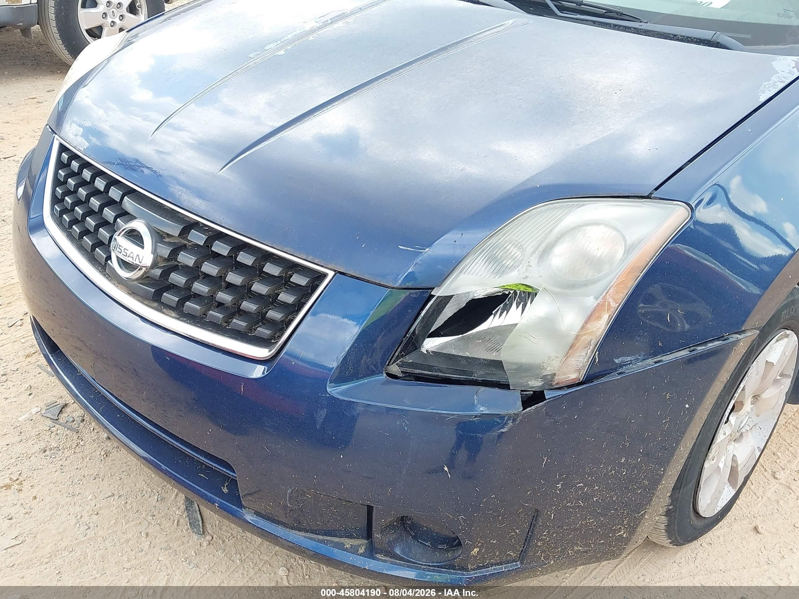 2009 Nissan Sentra 2.0 Dark Blue vin: 3N1AB61E99L647284