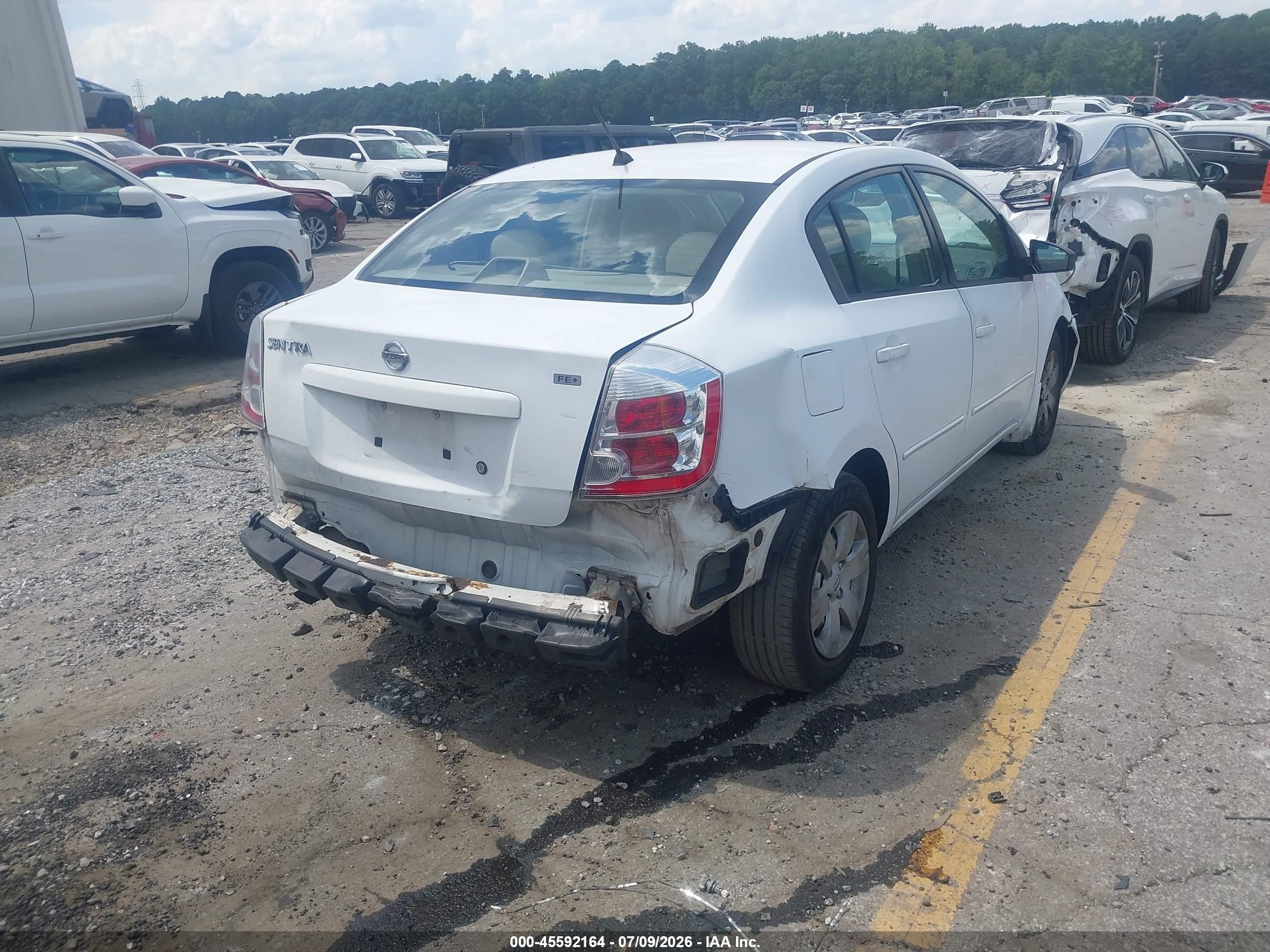 2009 Nissan Sentra 2.0 White vin: 3N1AB61E99L648550