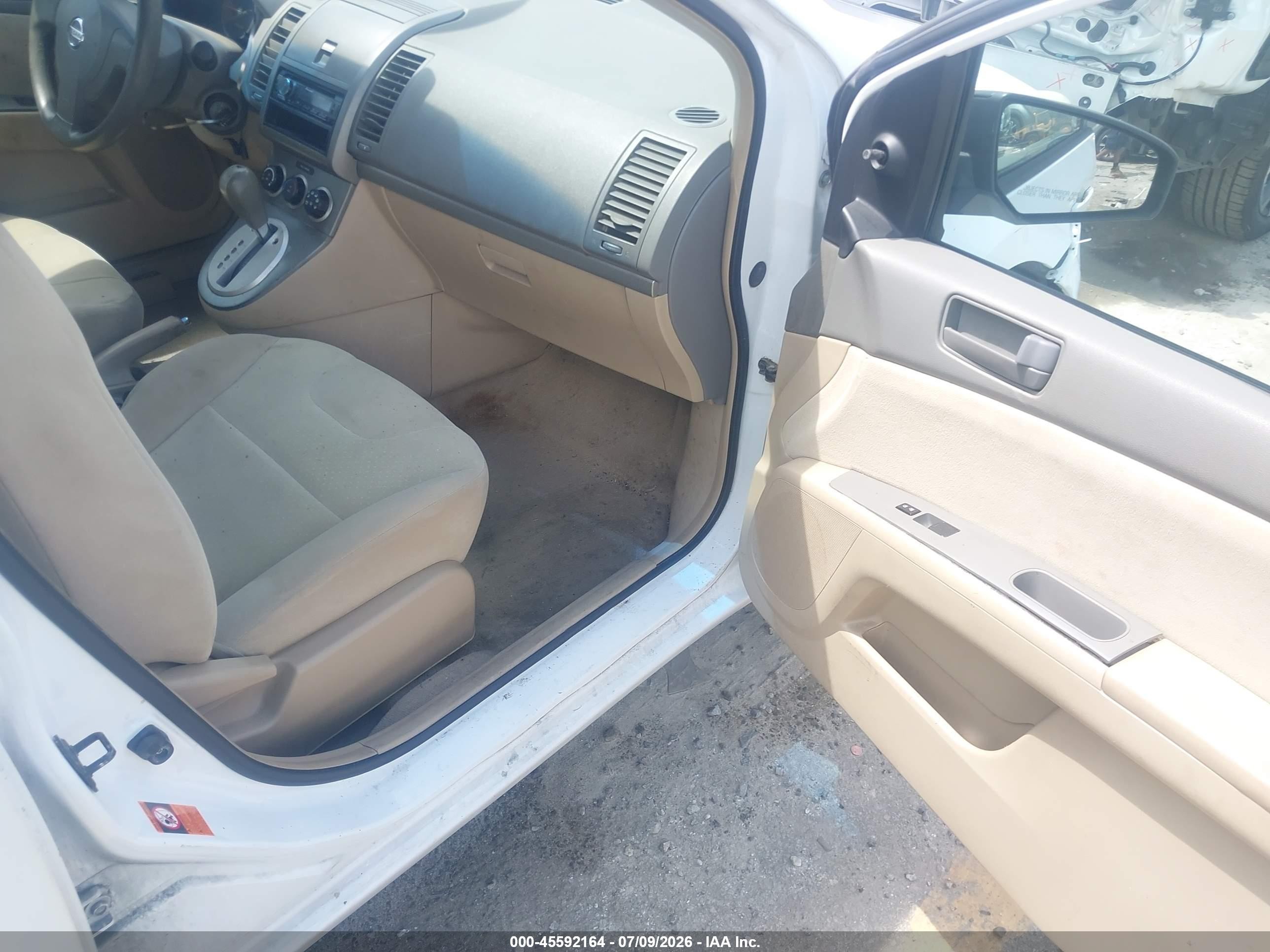 2009 Nissan Sentra 2.0 White vin: 3N1AB61E99L648550
