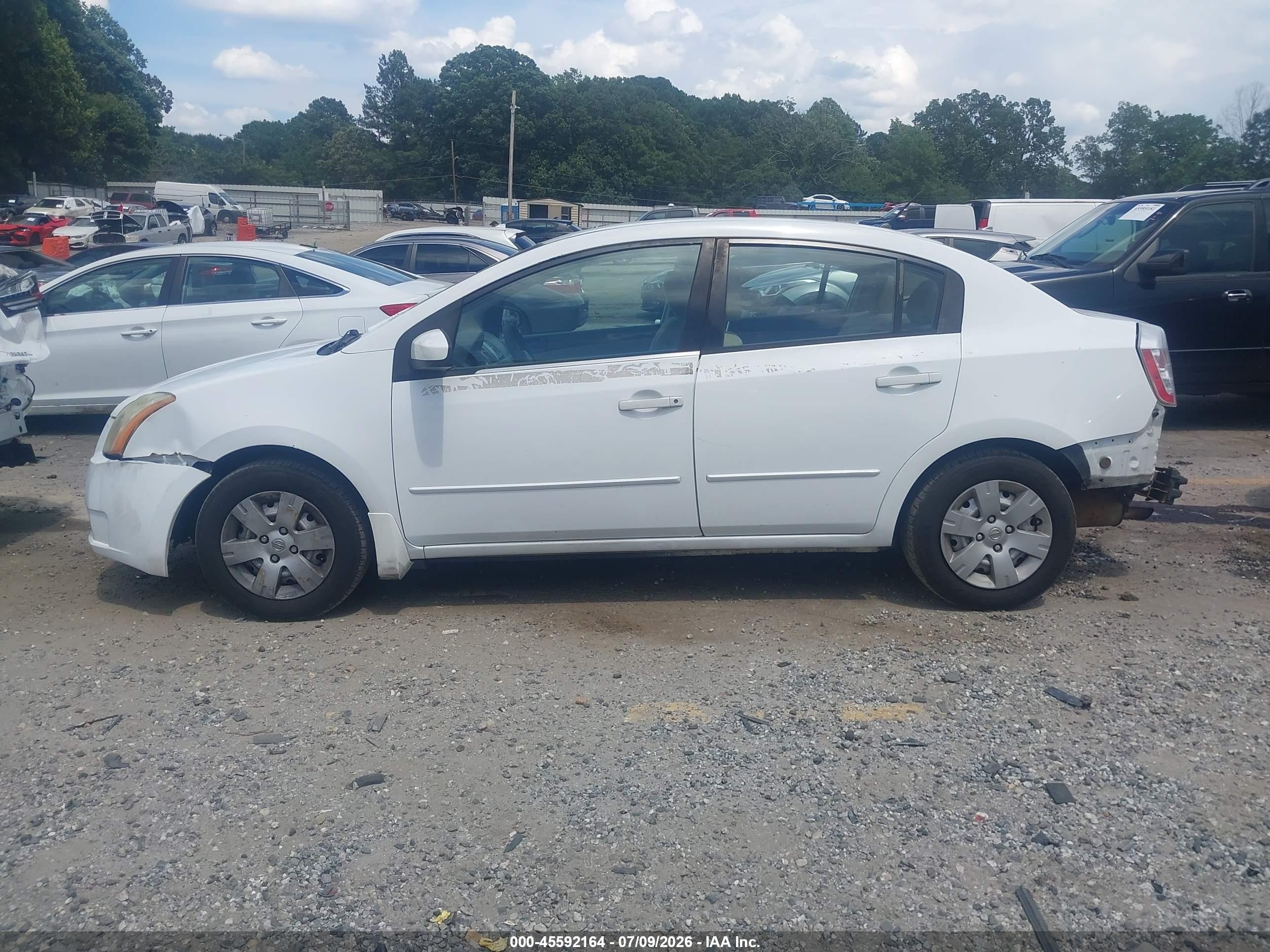 2009 Nissan Sentra 2.0 White vin: 3N1AB61E99L648550