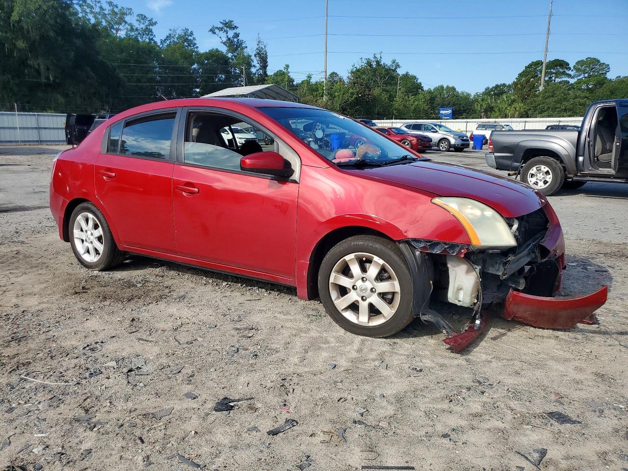 2009 Nissan Sentra 2.0 Красный vin: 3N1AB61E99L672265