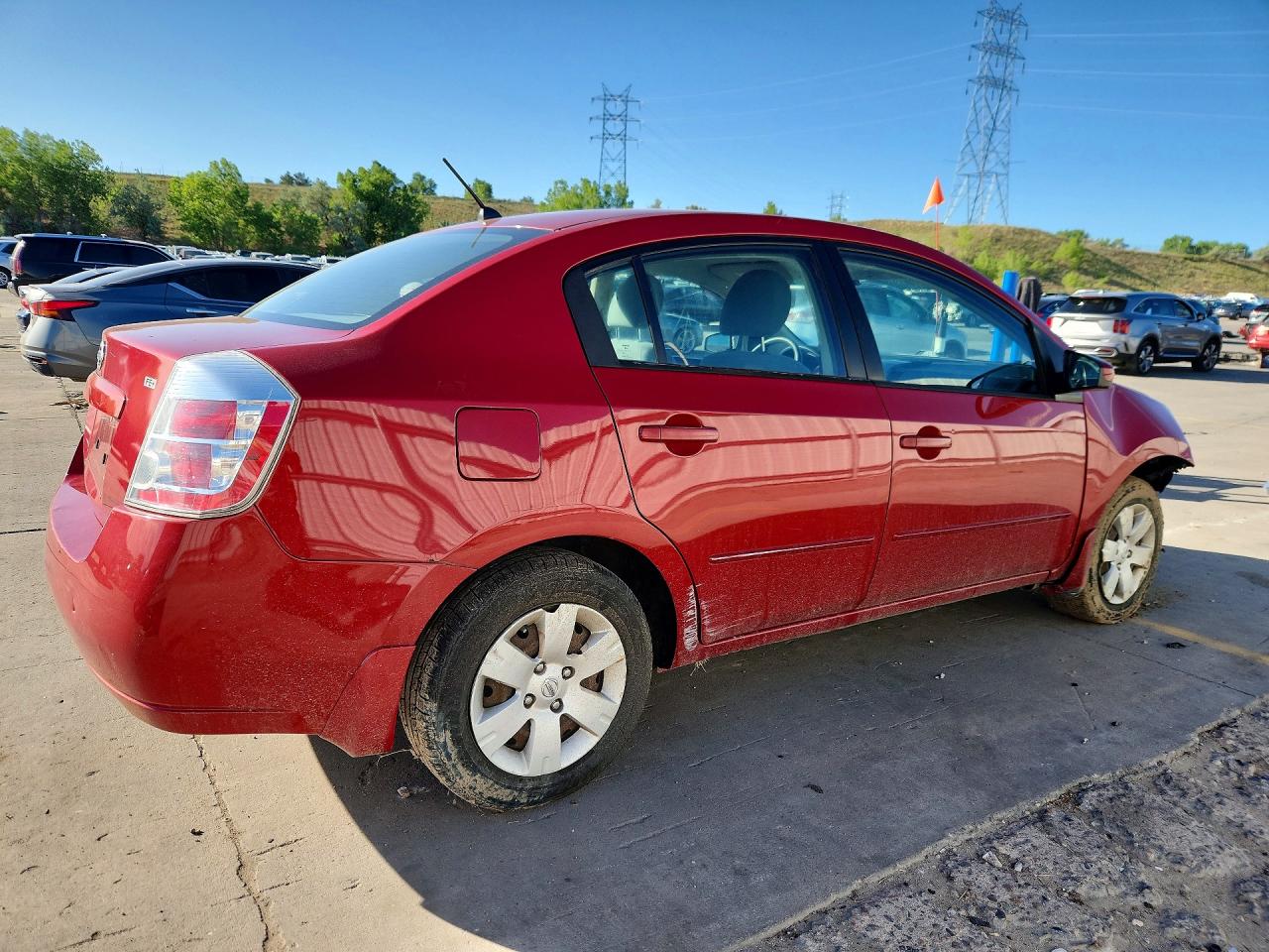 2009 Nissan Sentra 2.0 Красный vin: 3N1AB61E99L681449