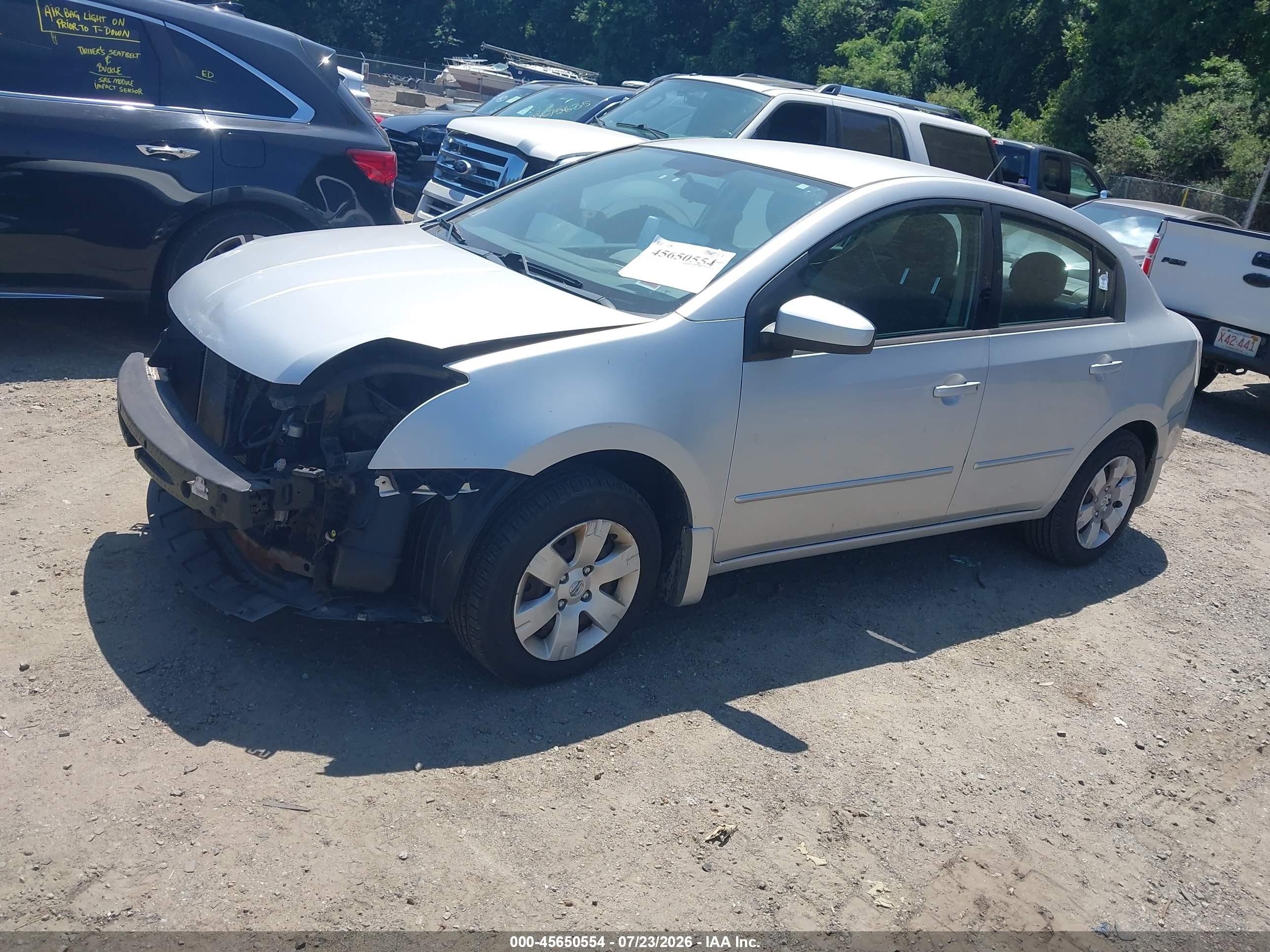2009 Nissan Sentra 2.0 Silver vin: 3N1AB61E99L695223