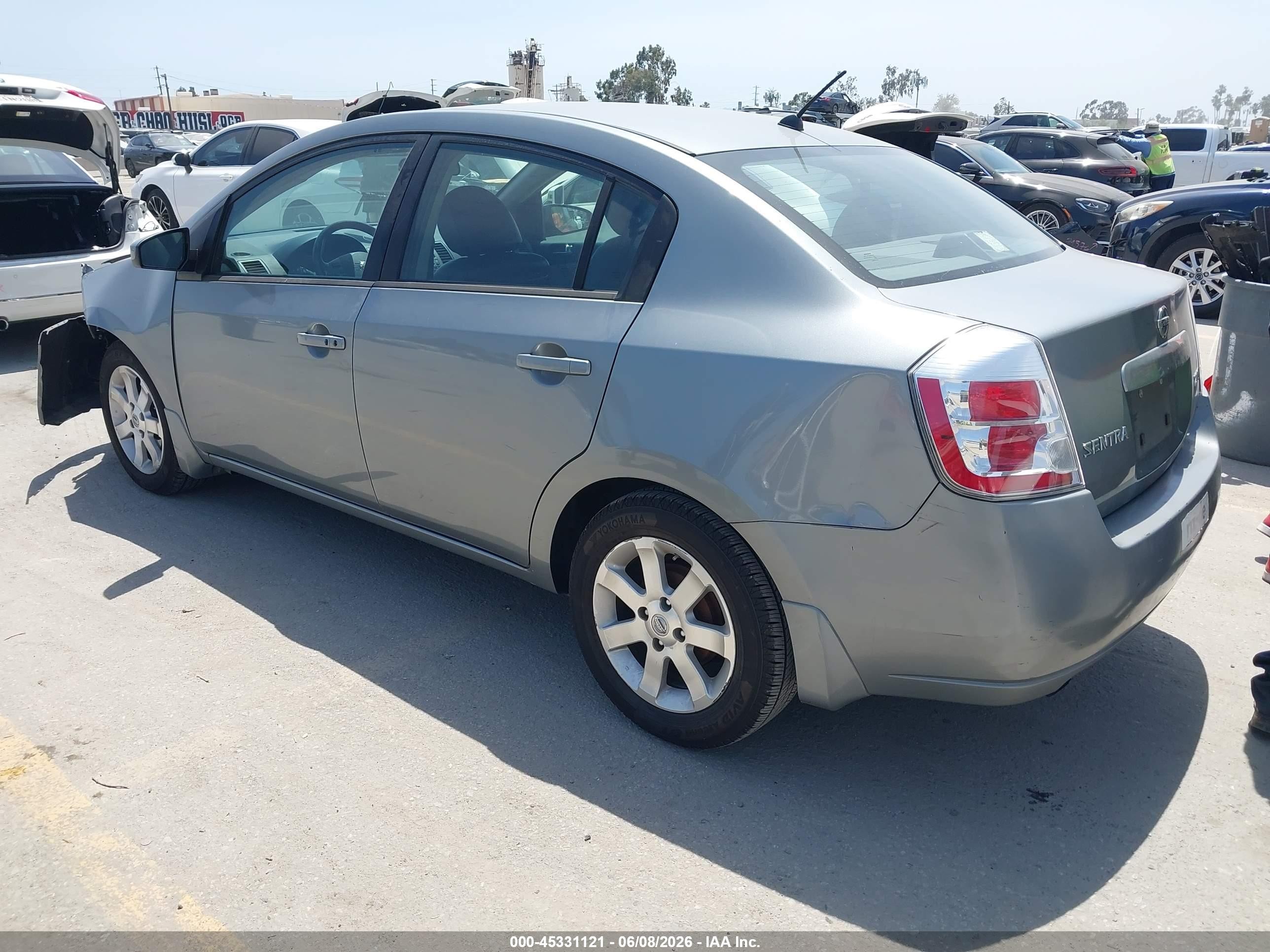 2007 Nissan Sentra 2.0sl Серый vin: 3N1AB61EX7L624206