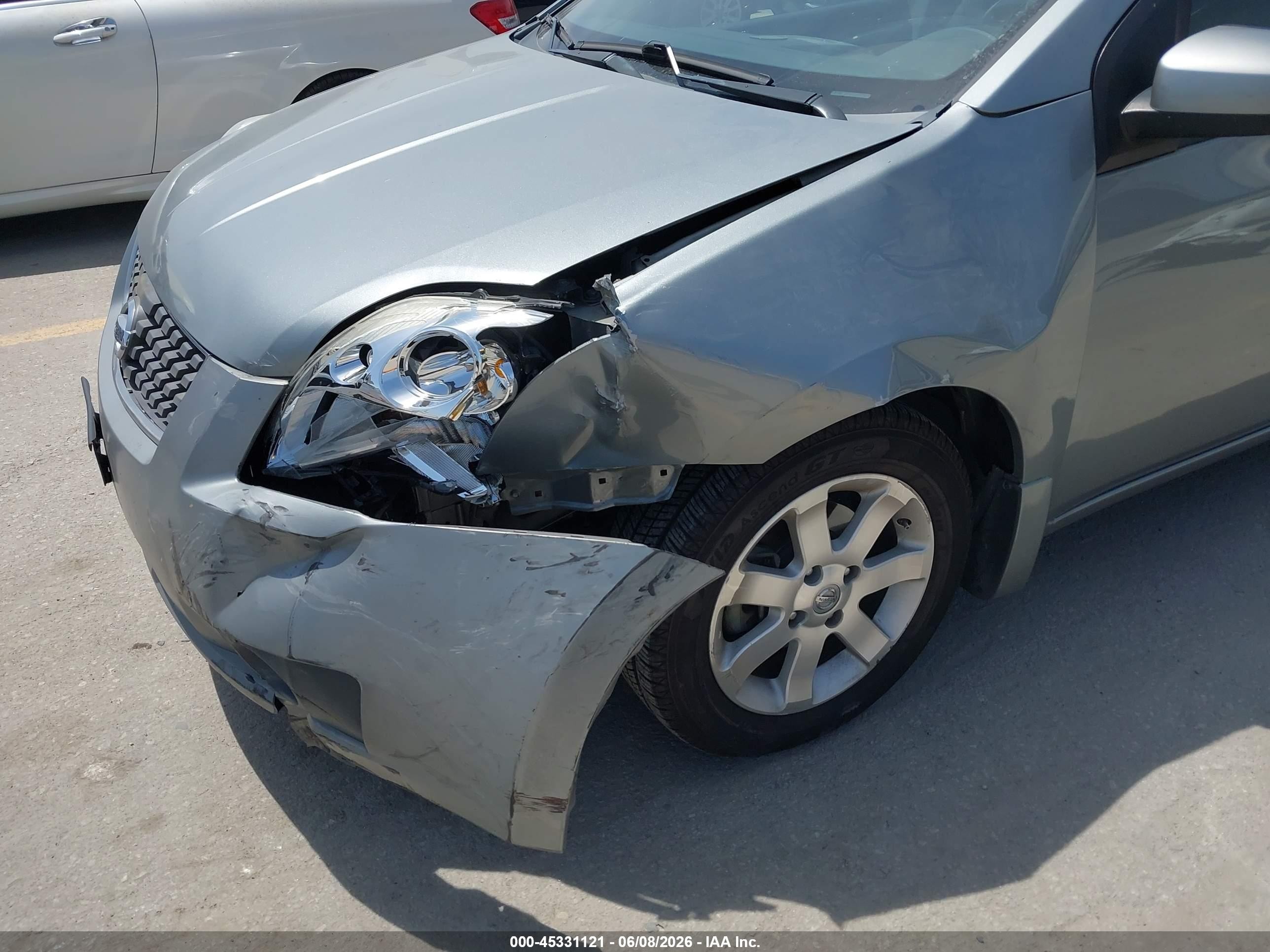 2007 Nissan Sentra 2.0sl Серый vin: 3N1AB61EX7L624206