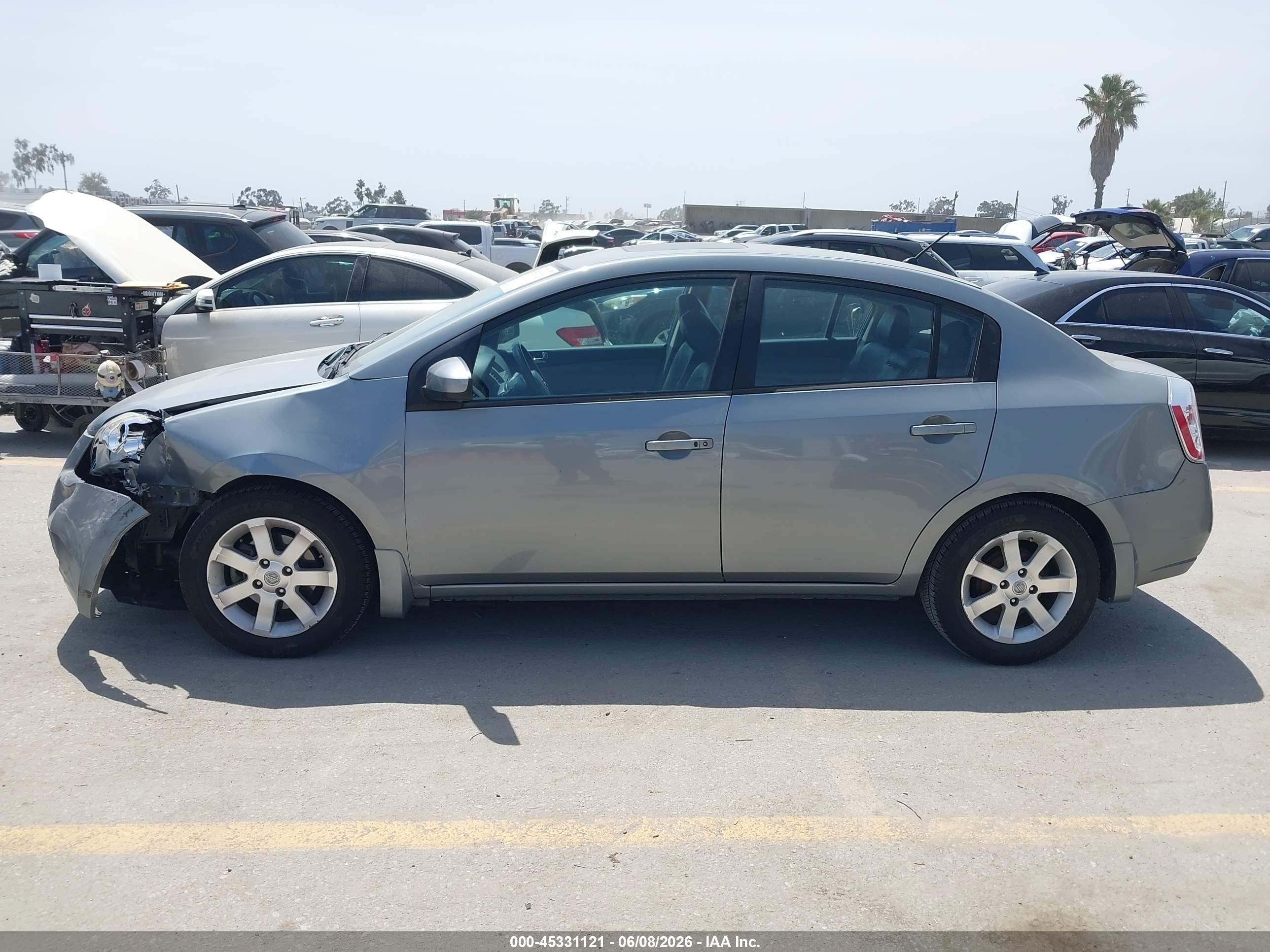 2007 Nissan Sentra 2.0sl Серый vin: 3N1AB61EX7L624206