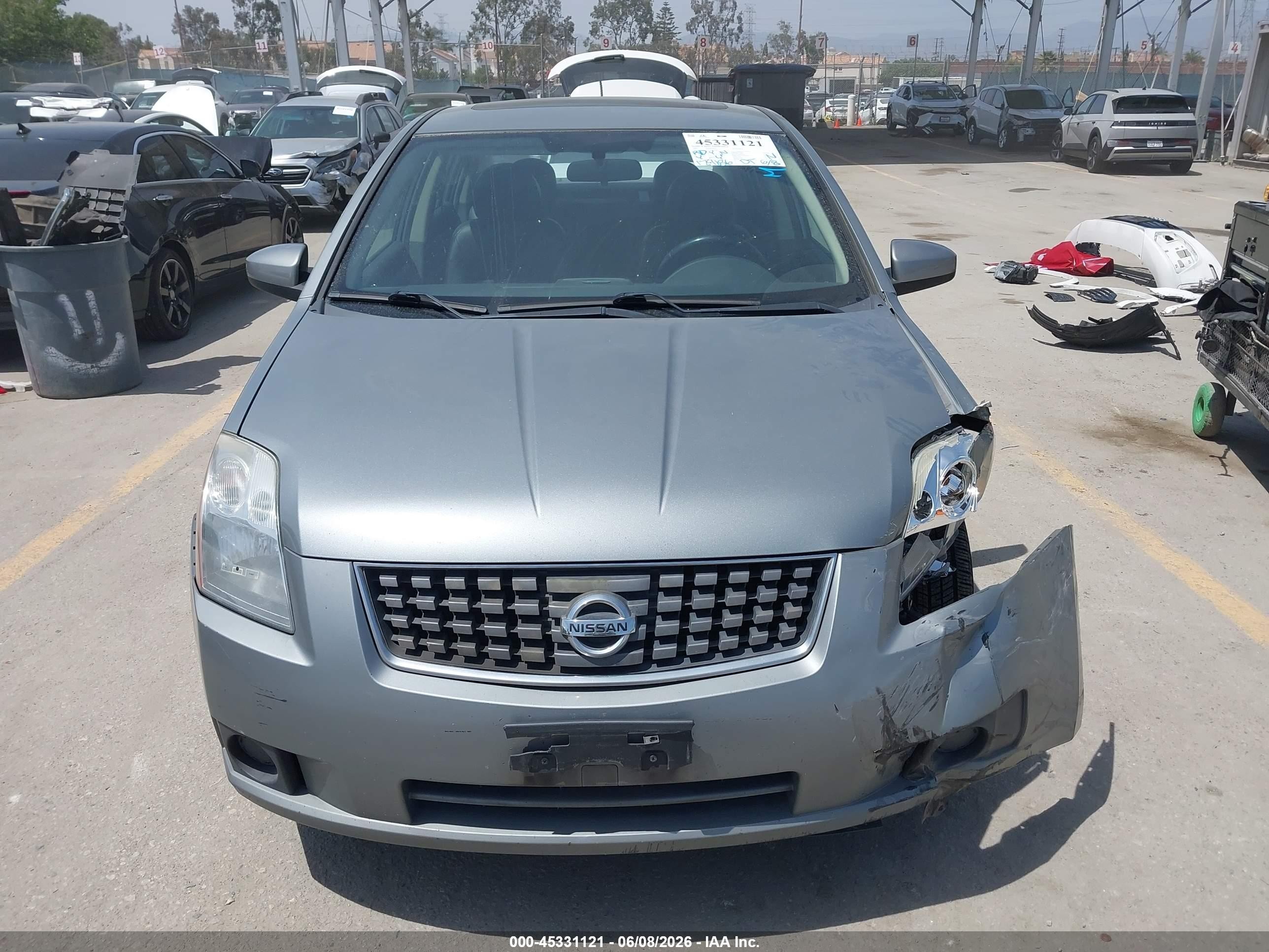 2007 Nissan Sentra 2.0sl Серый vin: 3N1AB61EX7L624206