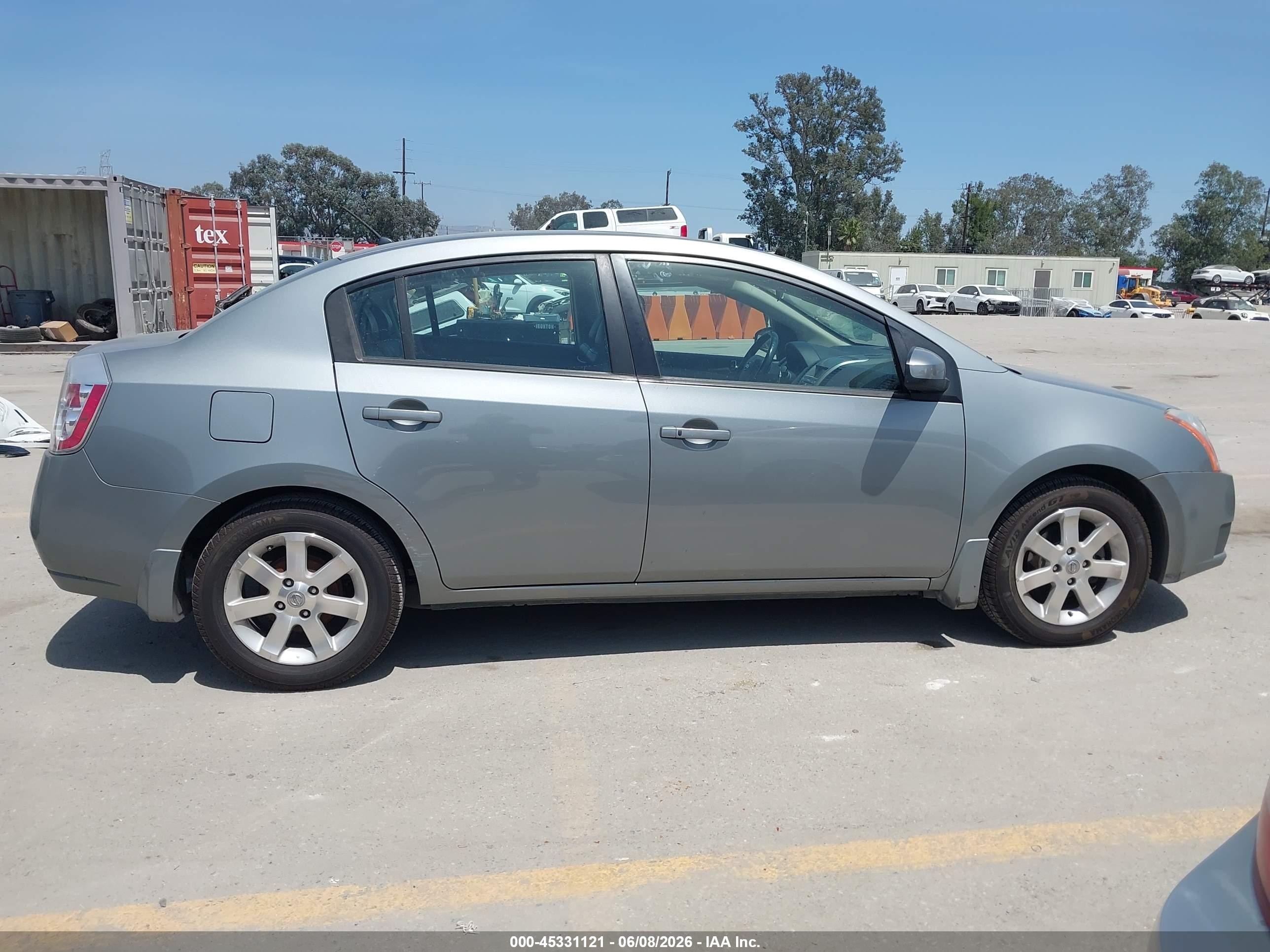2007 Nissan Sentra 2.0sl Серый vin: 3N1AB61EX7L624206