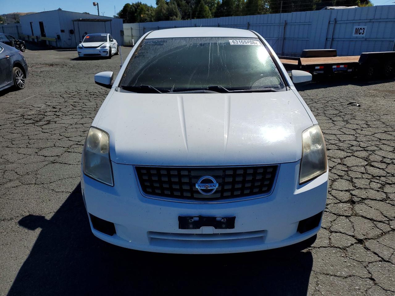 2007 Nissan Sentra 2.0 White vin: 3N1AB61EX7L634573