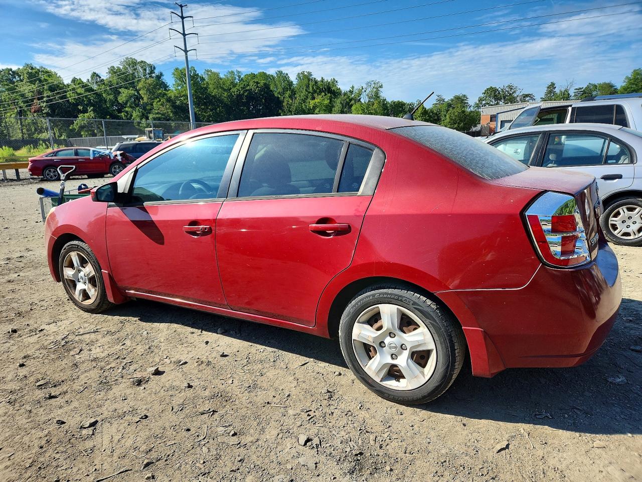 2007 Nissan Sentra 2.0 Red vin: 3N1AB61EX7L638705