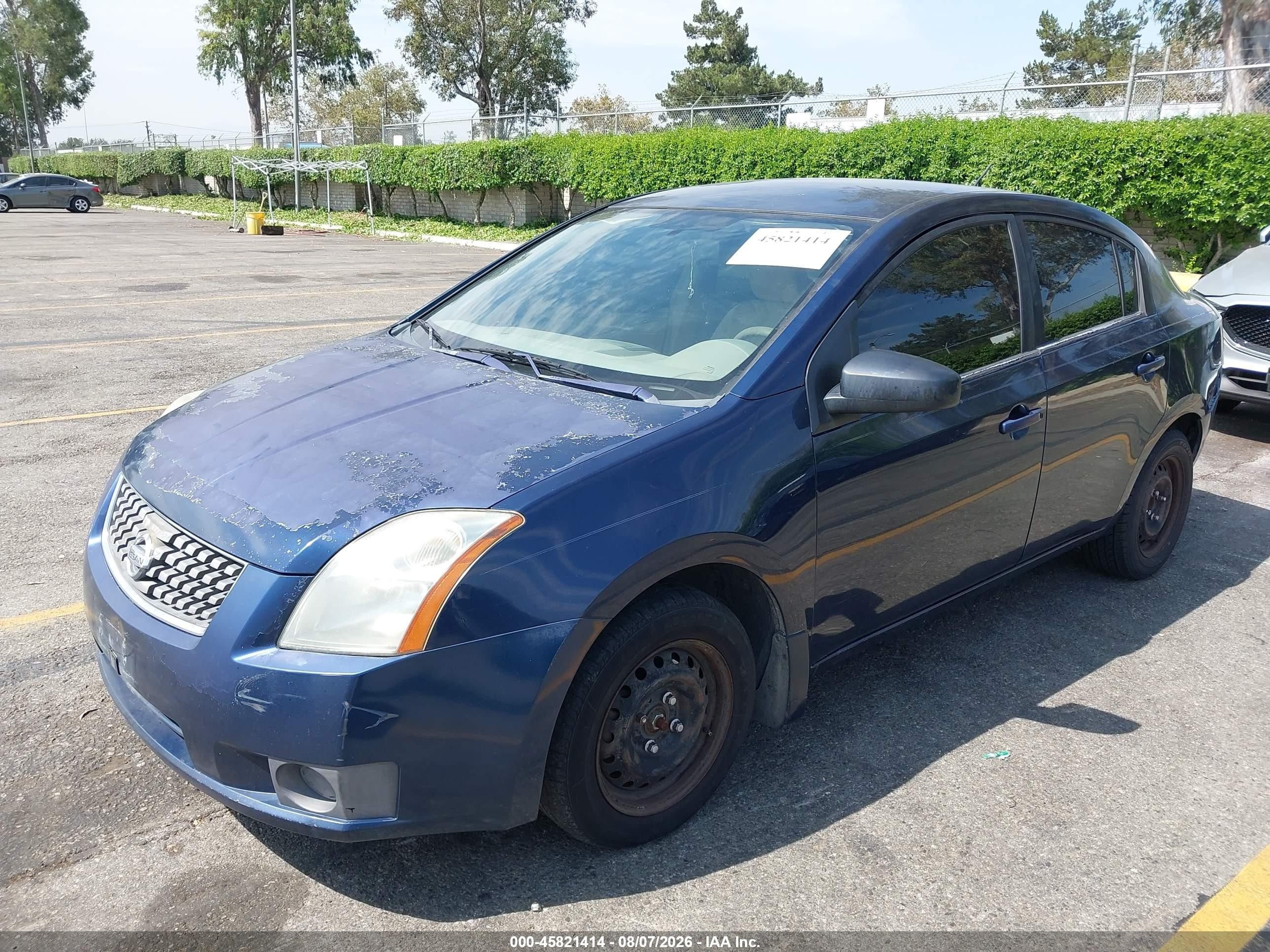 2007 Nissan Sentra 2.0 Blue vin: 3N1AB61EX7L643094