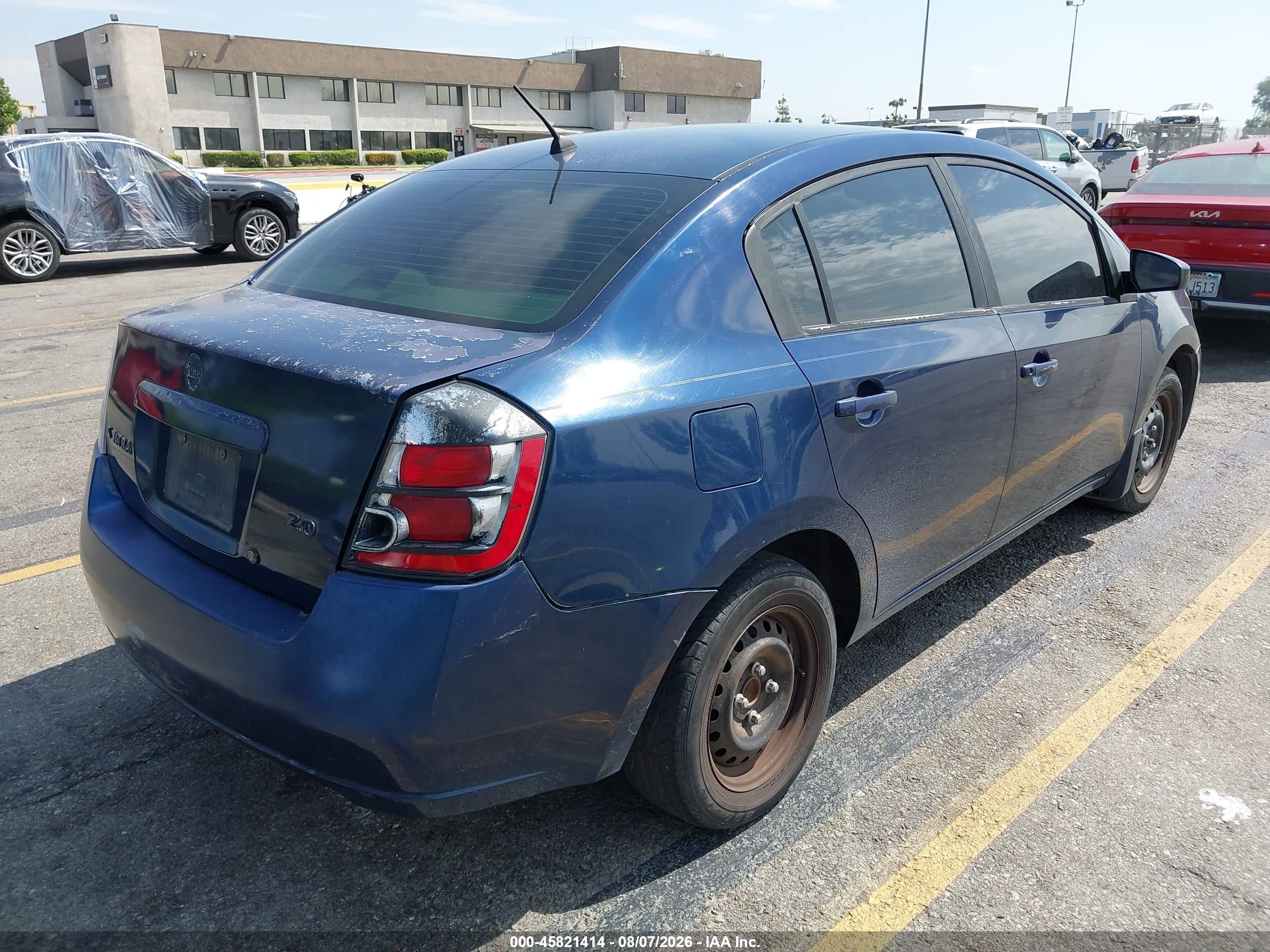 2007 Nissan Sentra 2.0 Blue vin: 3N1AB61EX7L643094