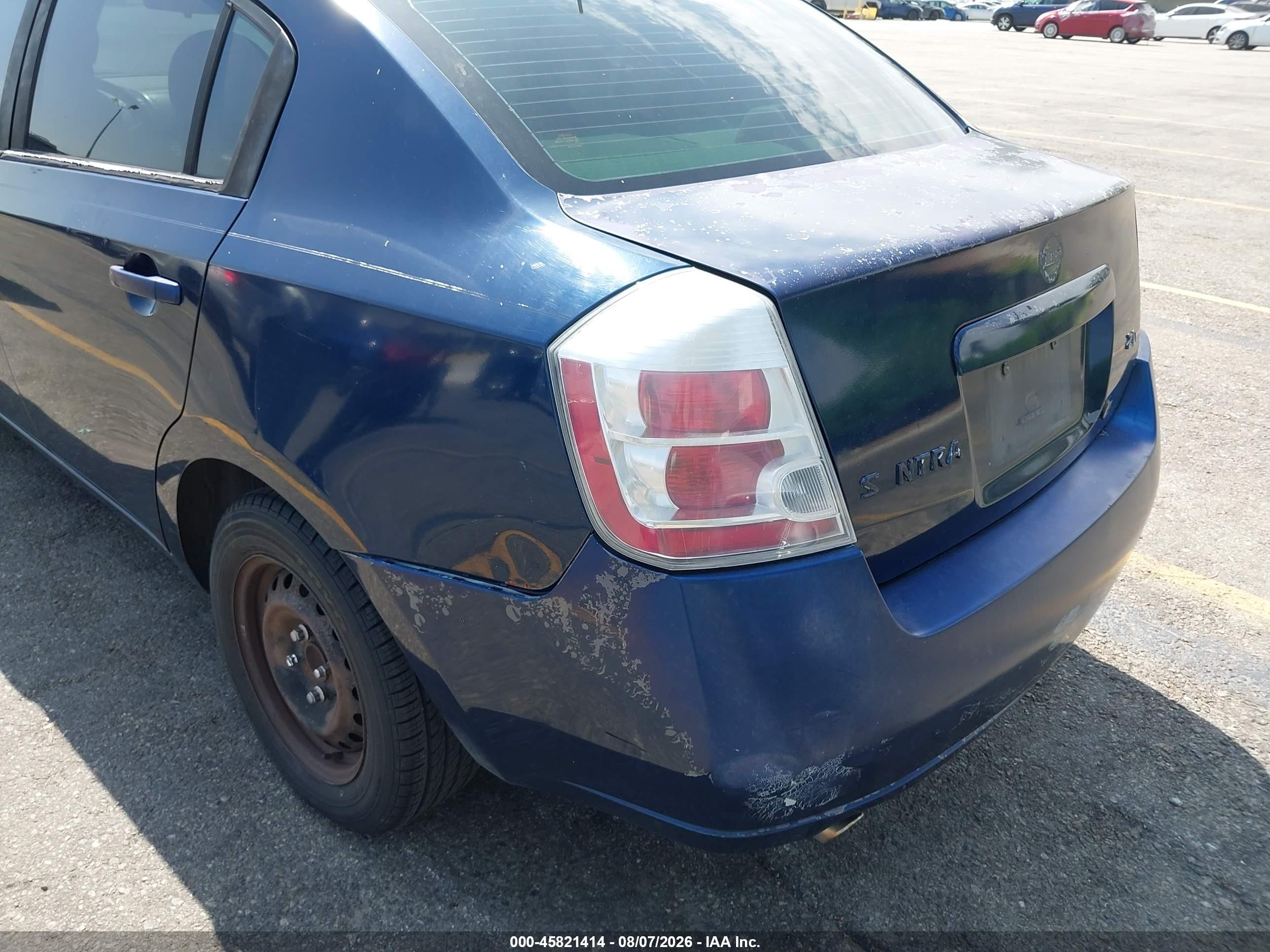 2007 Nissan Sentra 2.0 Blue vin: 3N1AB61EX7L643094