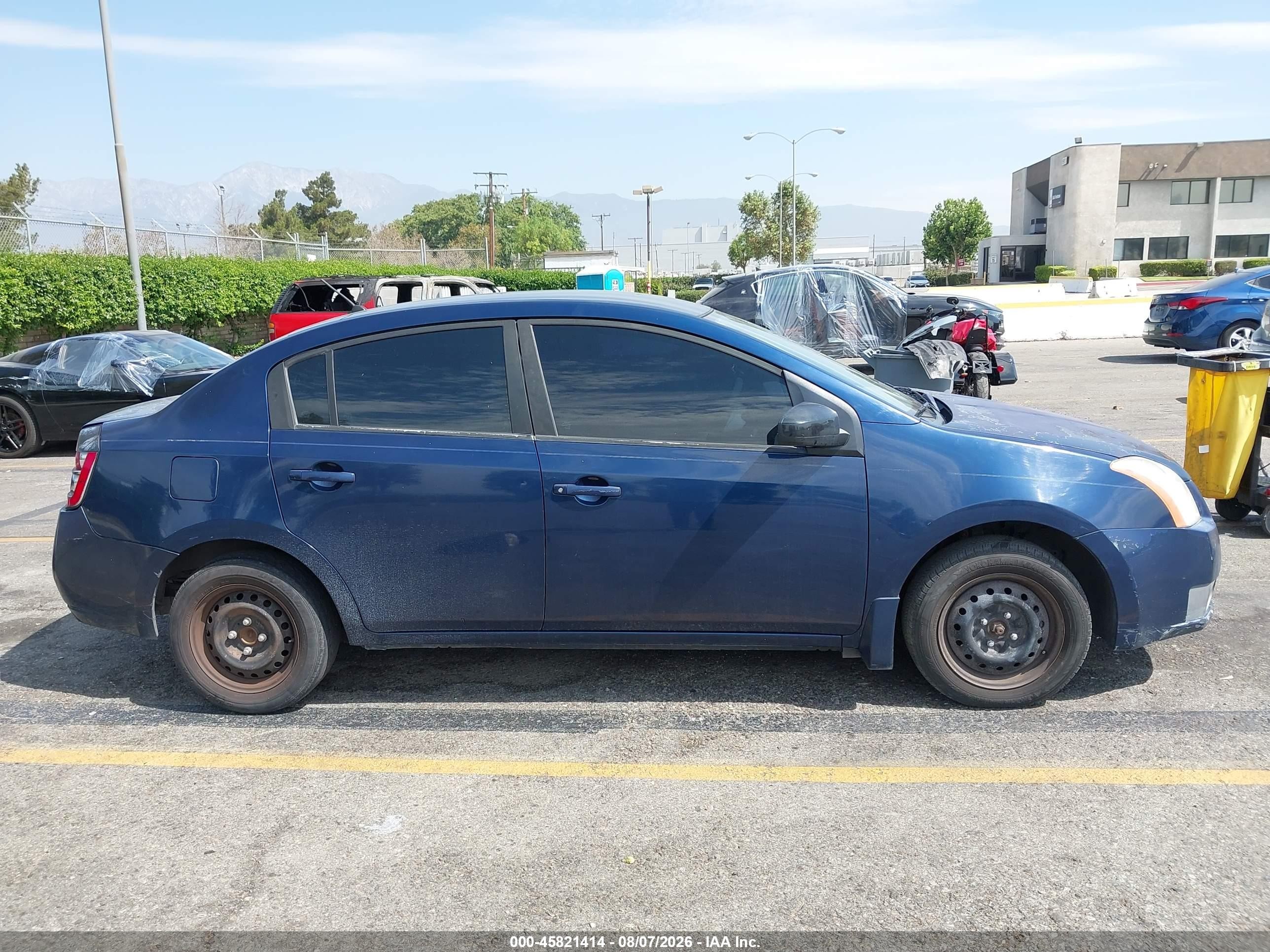 2007 Nissan Sentra 2.0 Blue vin: 3N1AB61EX7L643094