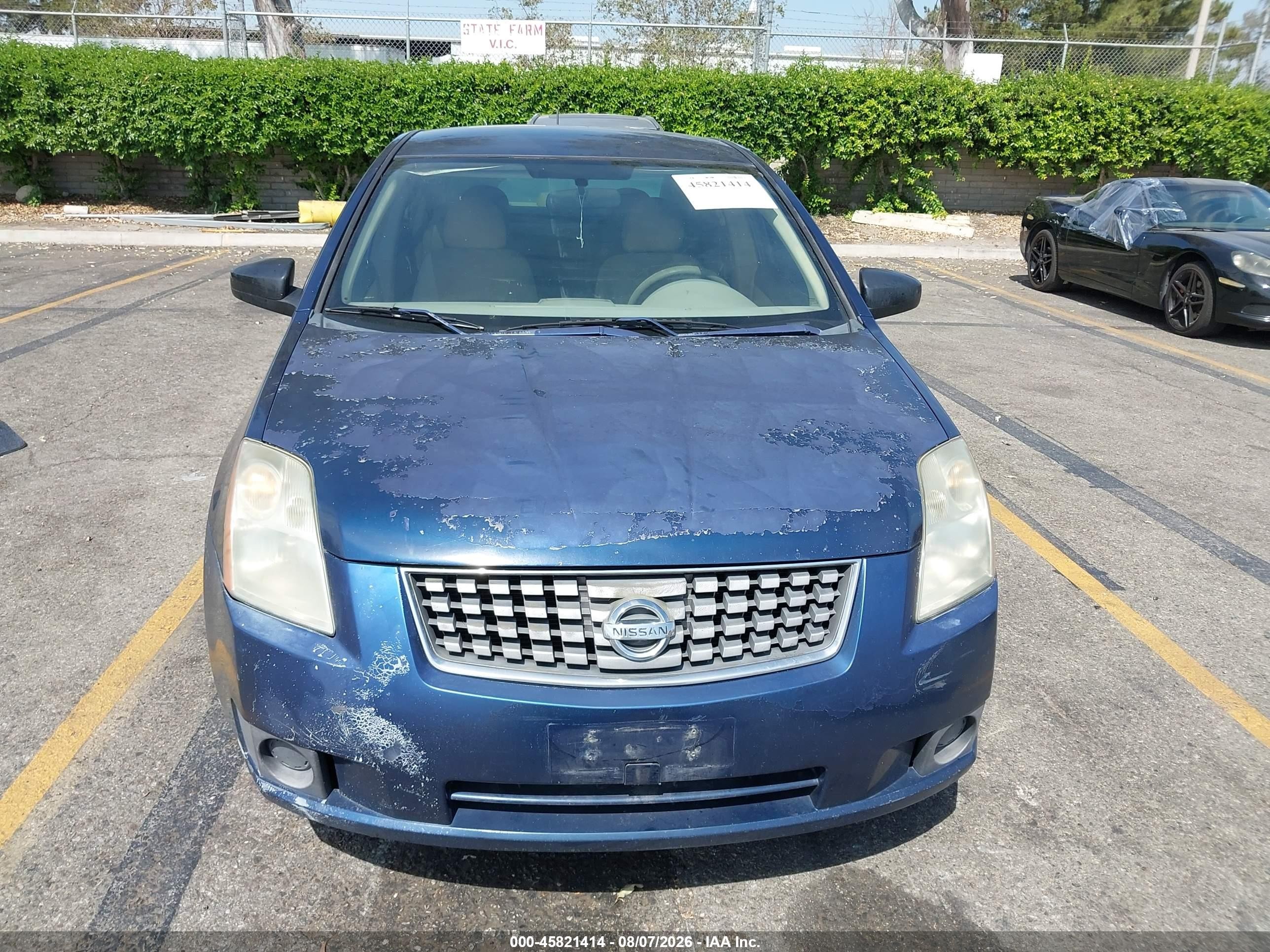 2007 Nissan Sentra 2.0 Blue vin: 3N1AB61EX7L643094