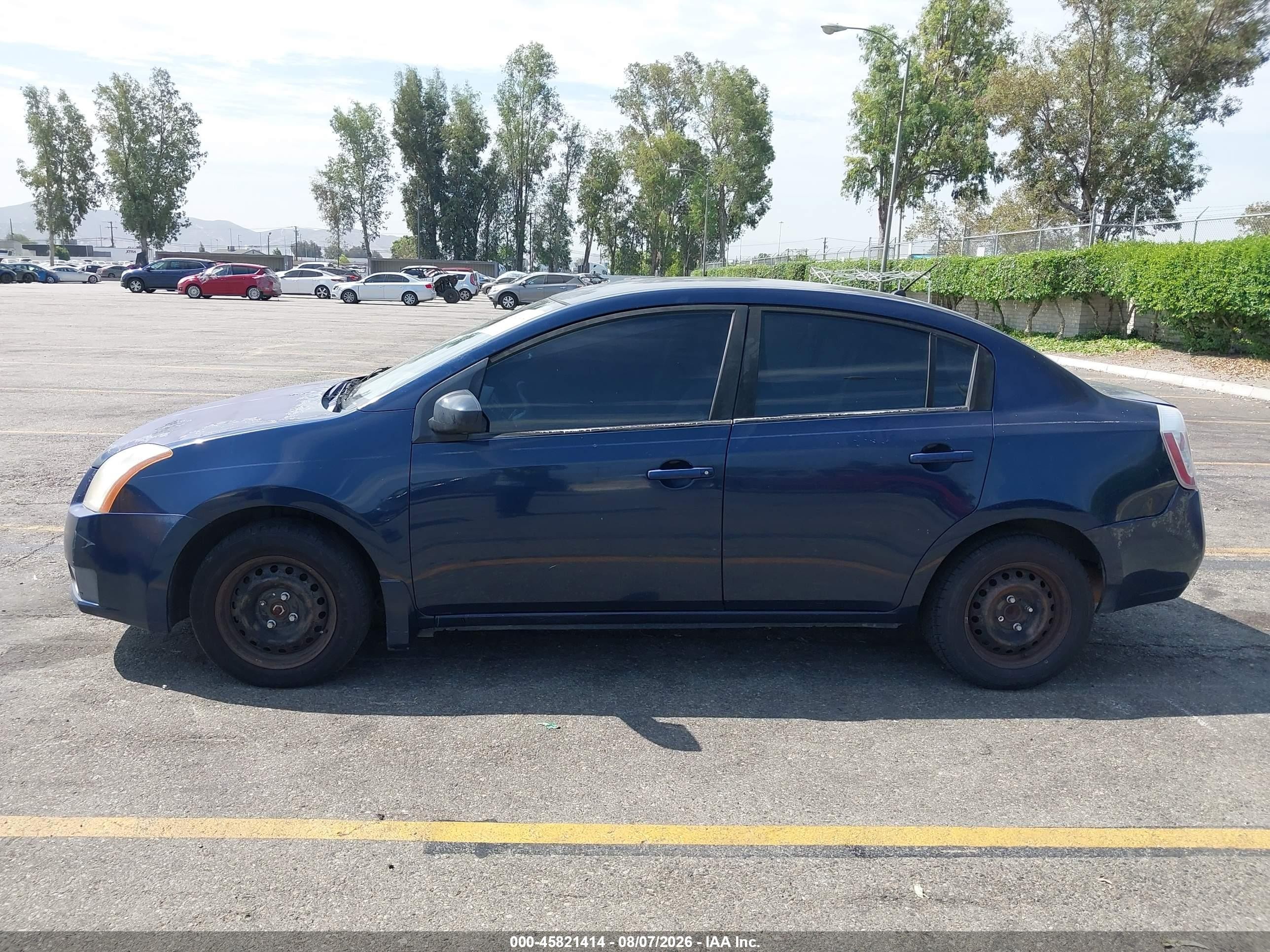 2007 Nissan Sentra 2.0 Blue vin: 3N1AB61EX7L643094