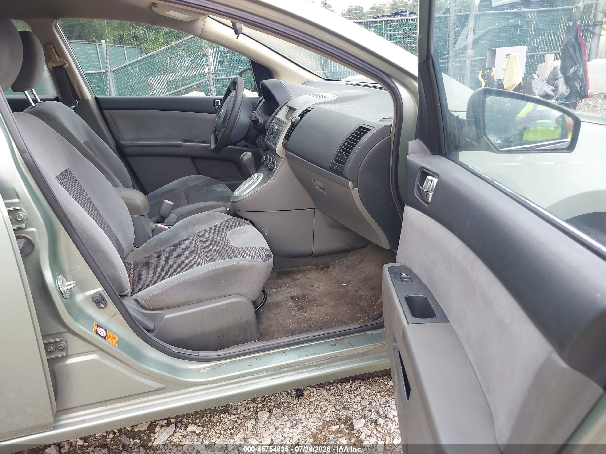 2007 Nissan Sentra 2.0s Green vin: 3N1AB61EX7L683725