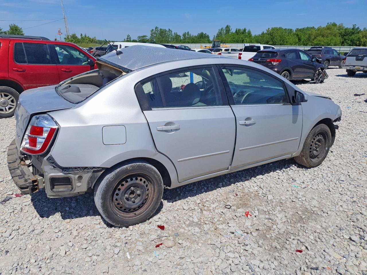 2007 Nissan Sentra 2.0 Silver vin: 3N1AB61EX7L693025